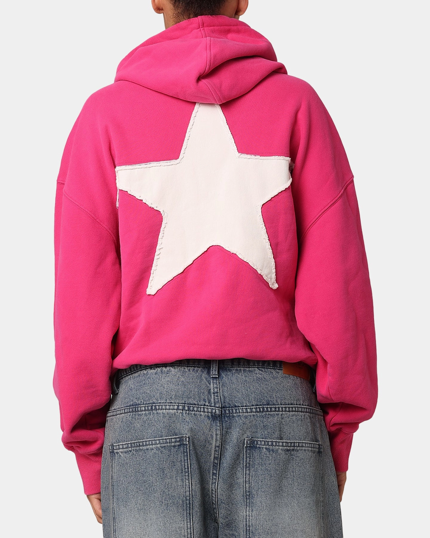 Loiter College Dropout Hoodie Pink V-Neck