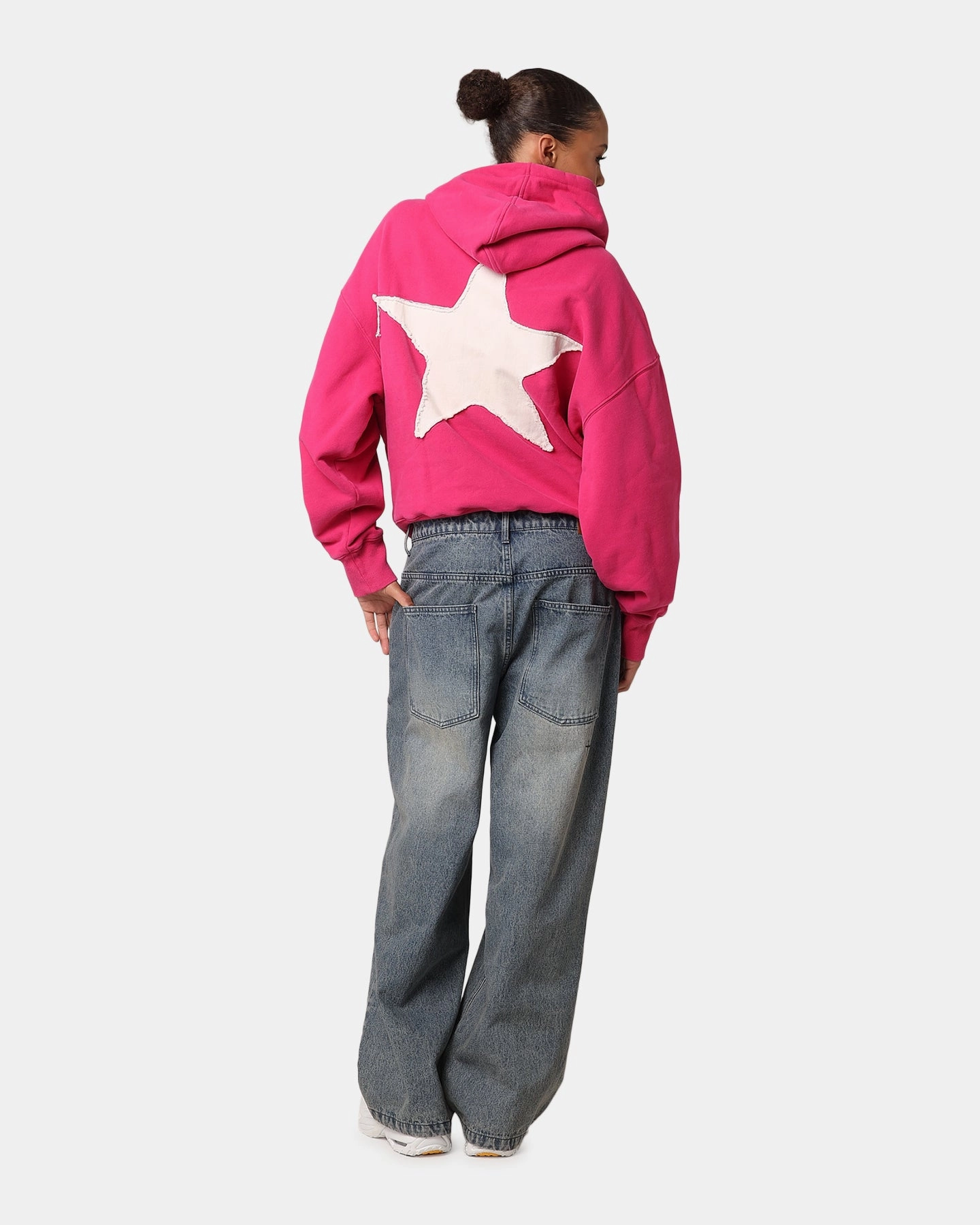 Weekend Comfort Loiter College Dropout Hoodie Pink