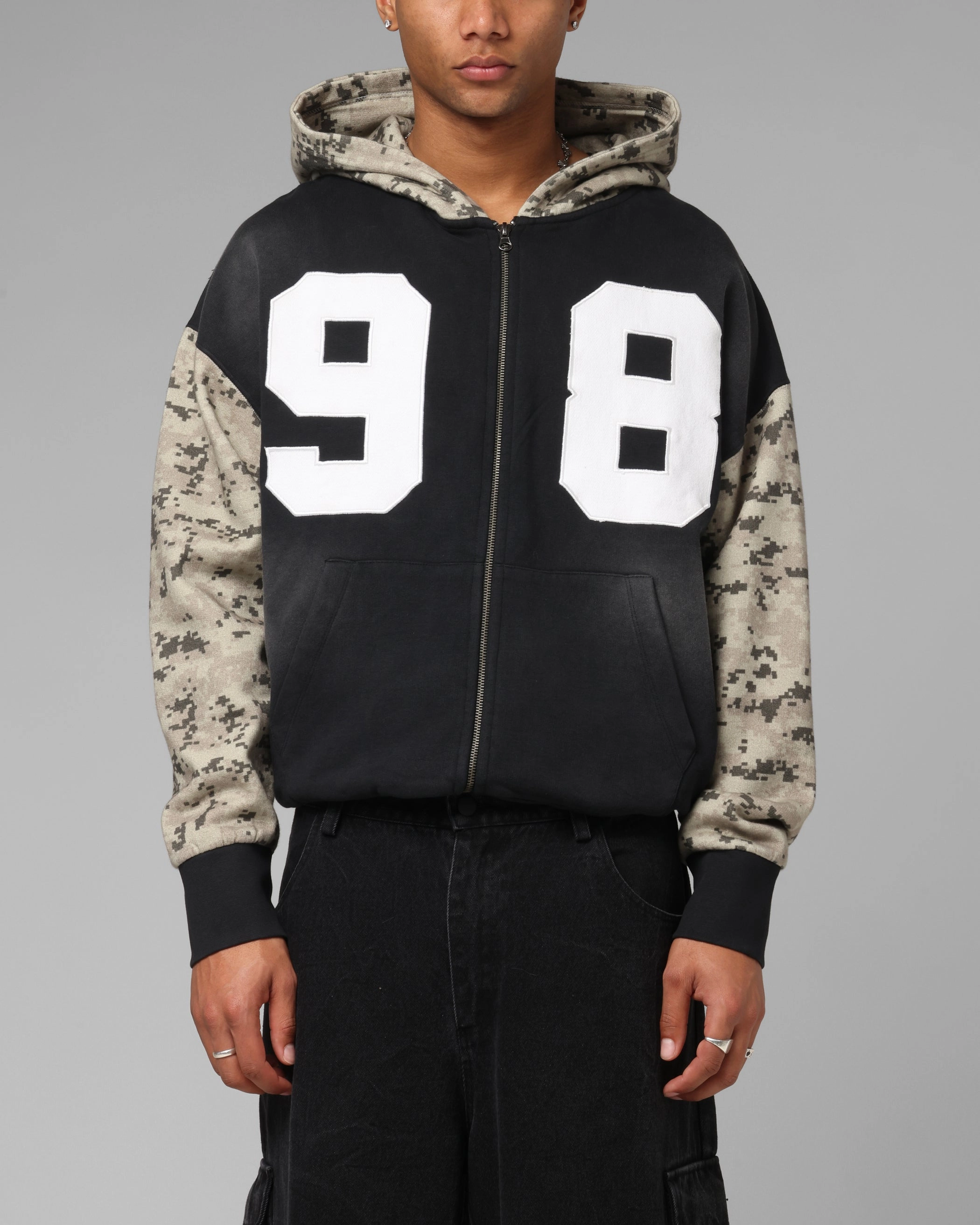 Loiter Cosmos Hoodie Black/Camo low quality