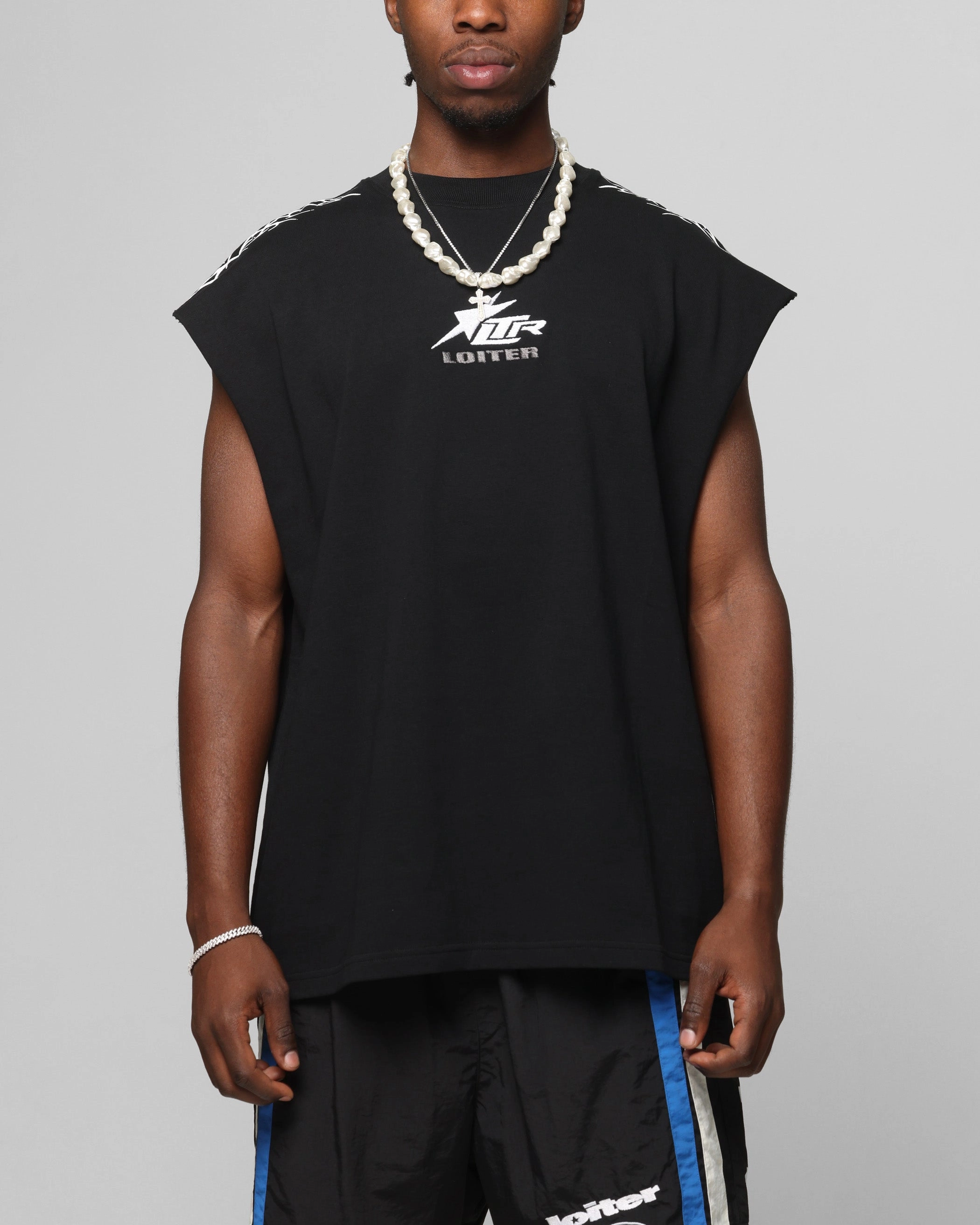 Loiter Cyber Muscle T-Shirt Black color blocking