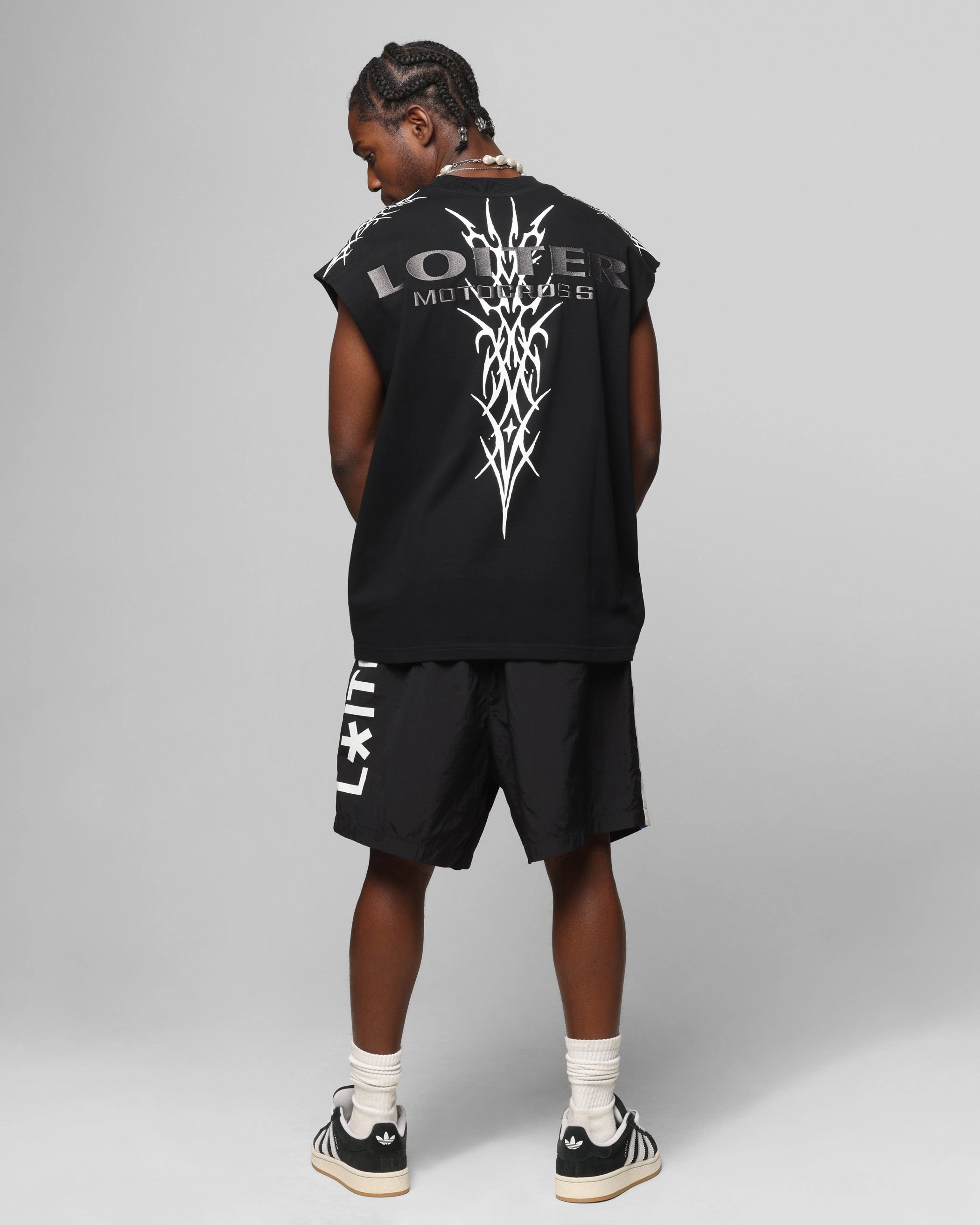 Loiter Cyber Muscle T-Shirt Black Travel Style Trend