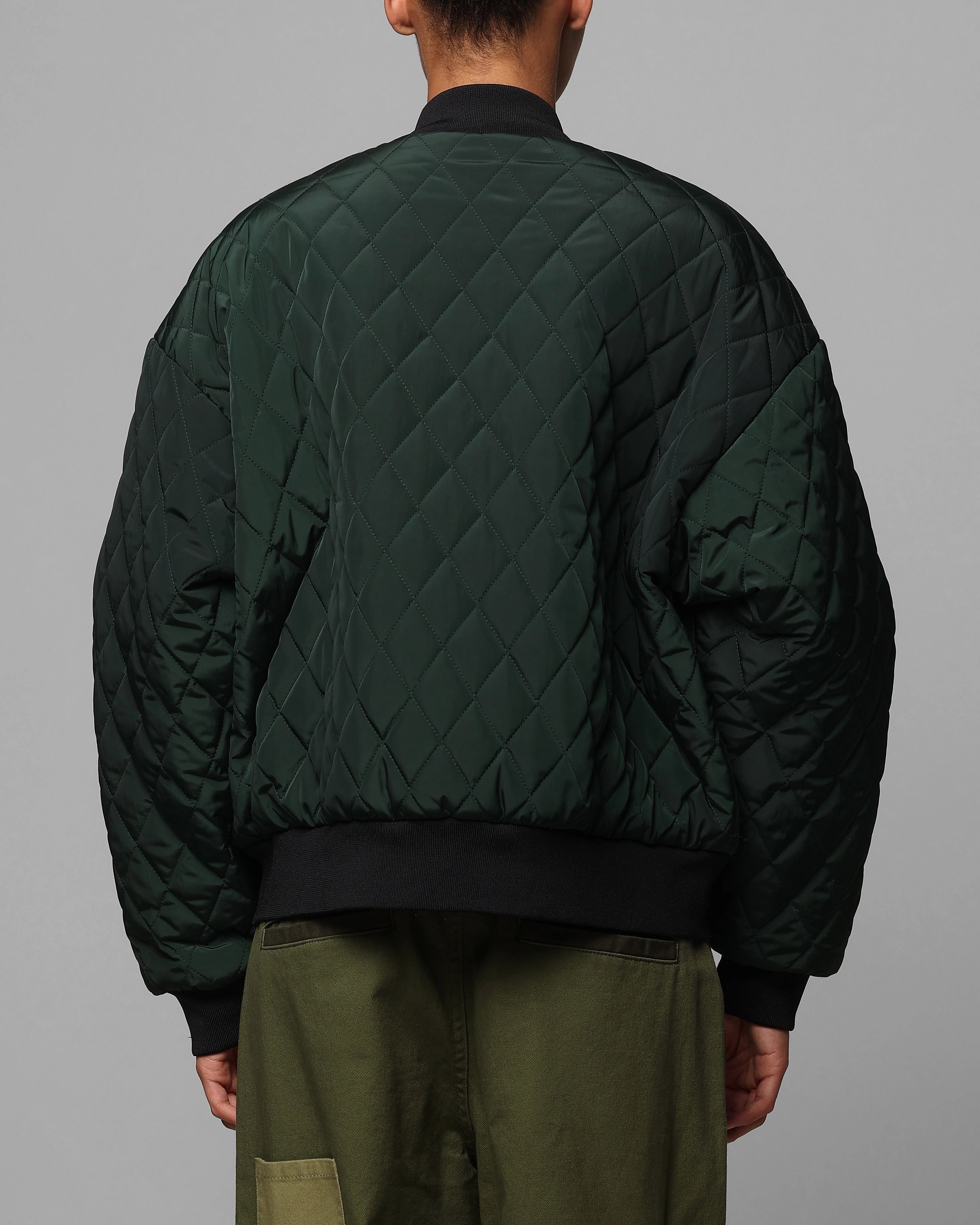 Practical Layer Loiter Cyber Reversible Bomber Jacket Red/Green