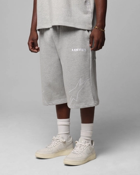Loiter Dark Performance Fleece Shorts Grey Unisex Design
