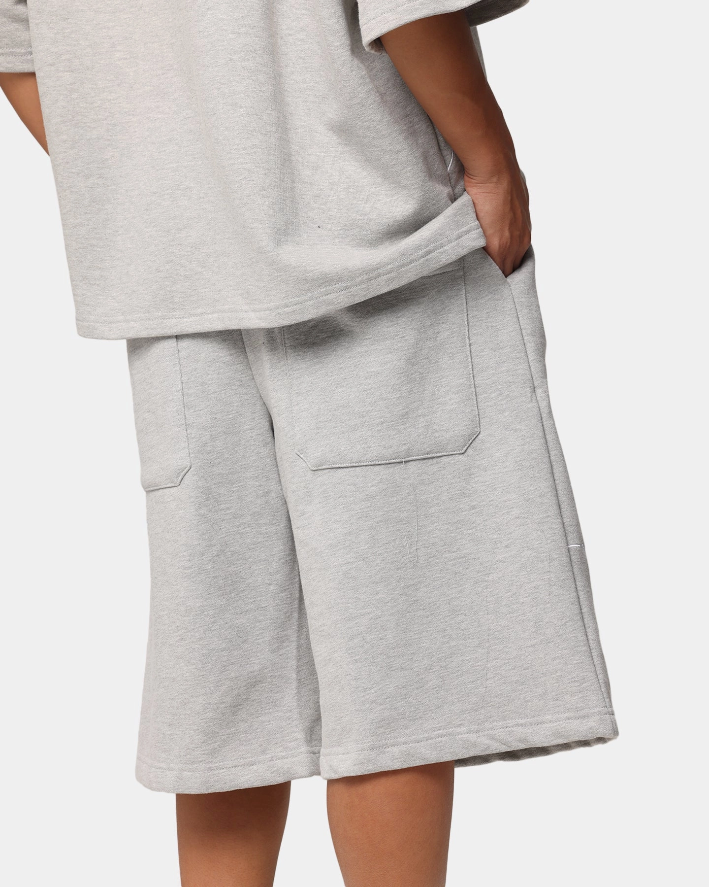 Loiter Dark Performance Fleece Shorts Grey wrinkle - resistant