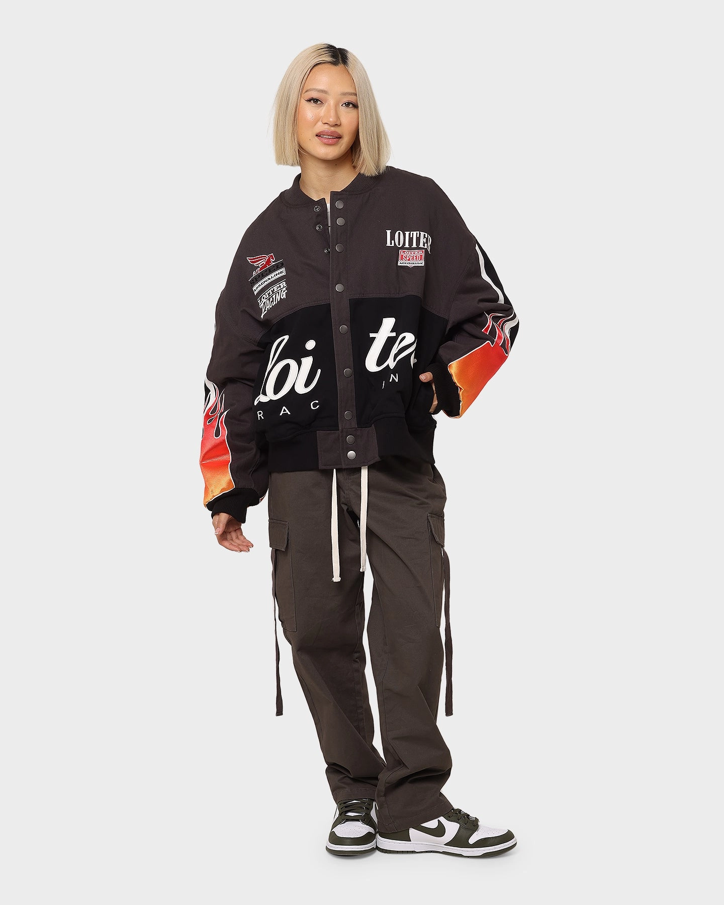 tag Announce Loiter Daytona Motor Jacket Black