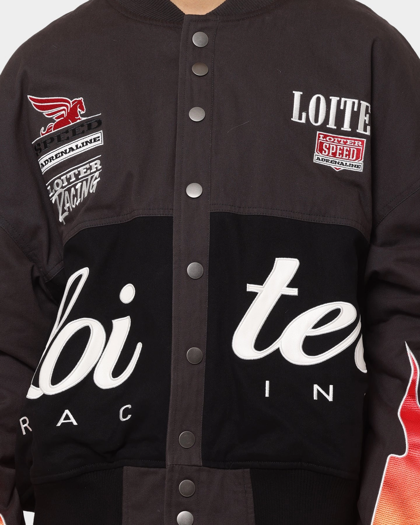 Statement Piece Loiter Daytona Motor Jacket Black