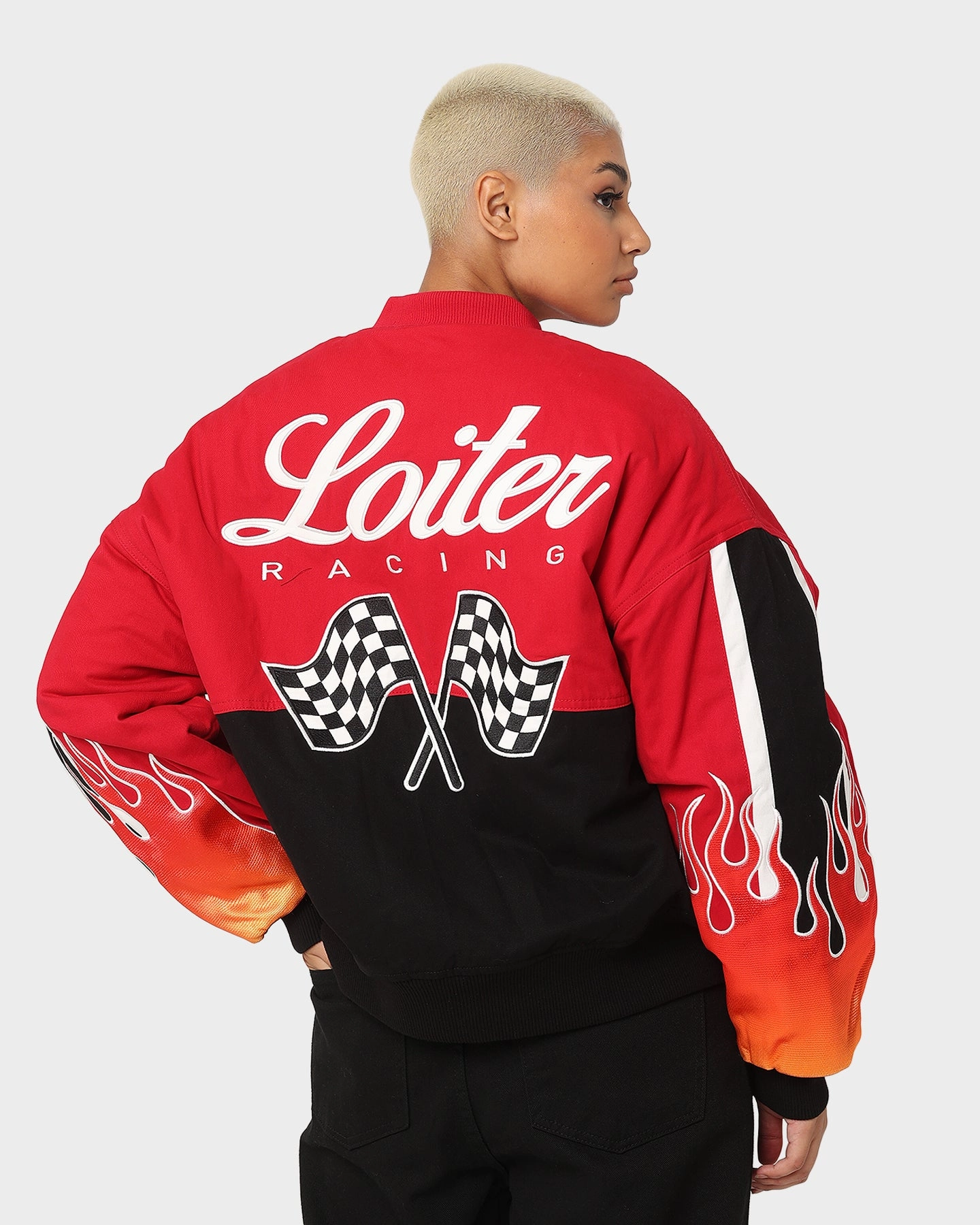 Loiter Daytona Motor Jacket Red Modular Layering System