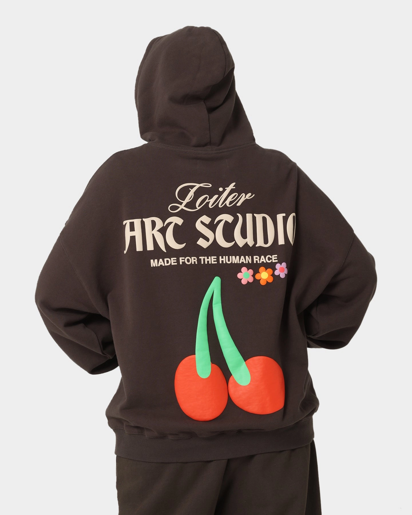 Loiter Dexterity Hoodie Charcoal bar Elegant