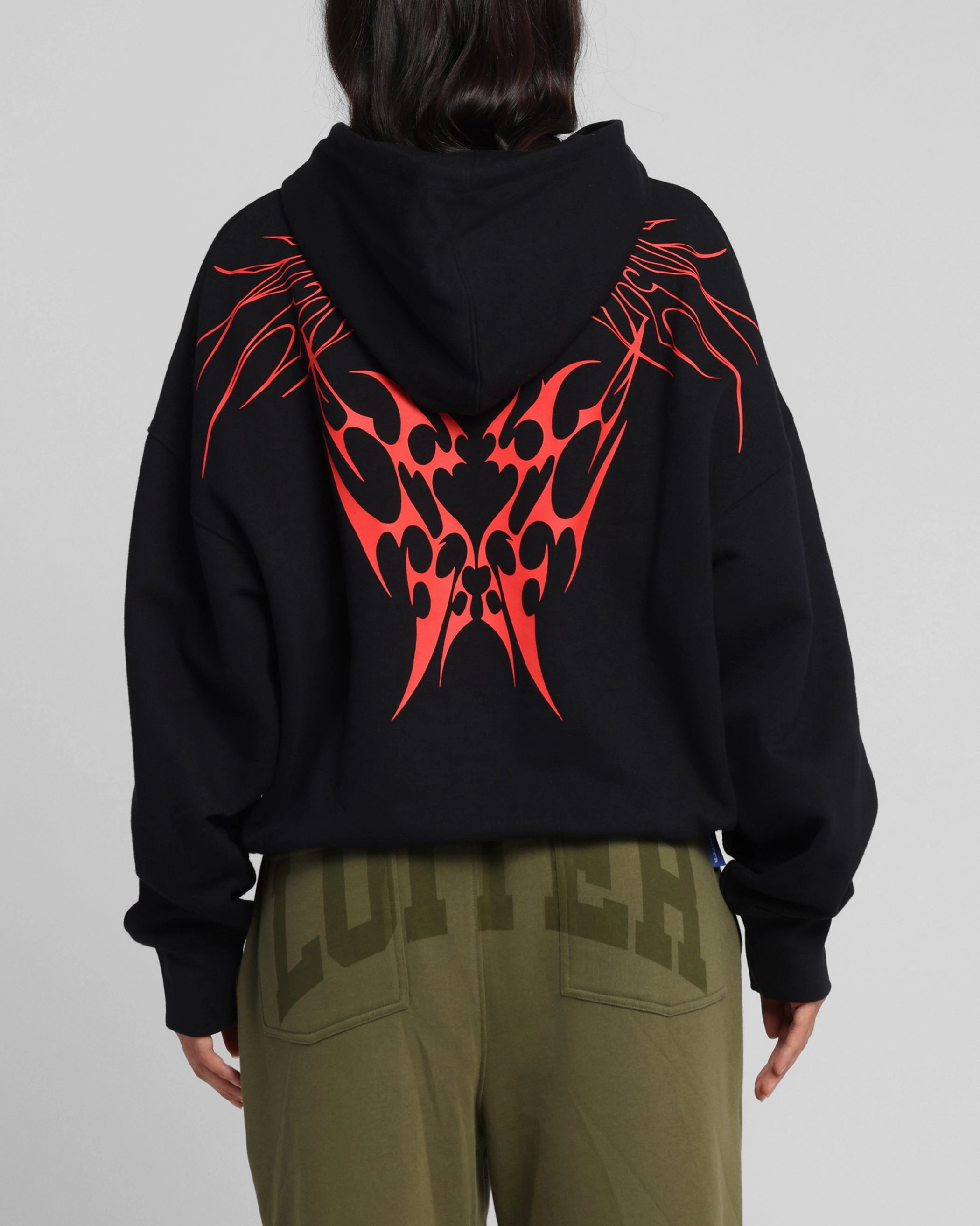 Loiter Draco Hoodie Black synthetic leather Urban Day