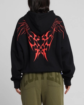 Loiter Draco Hoodie Black synthetic leather Urban Day