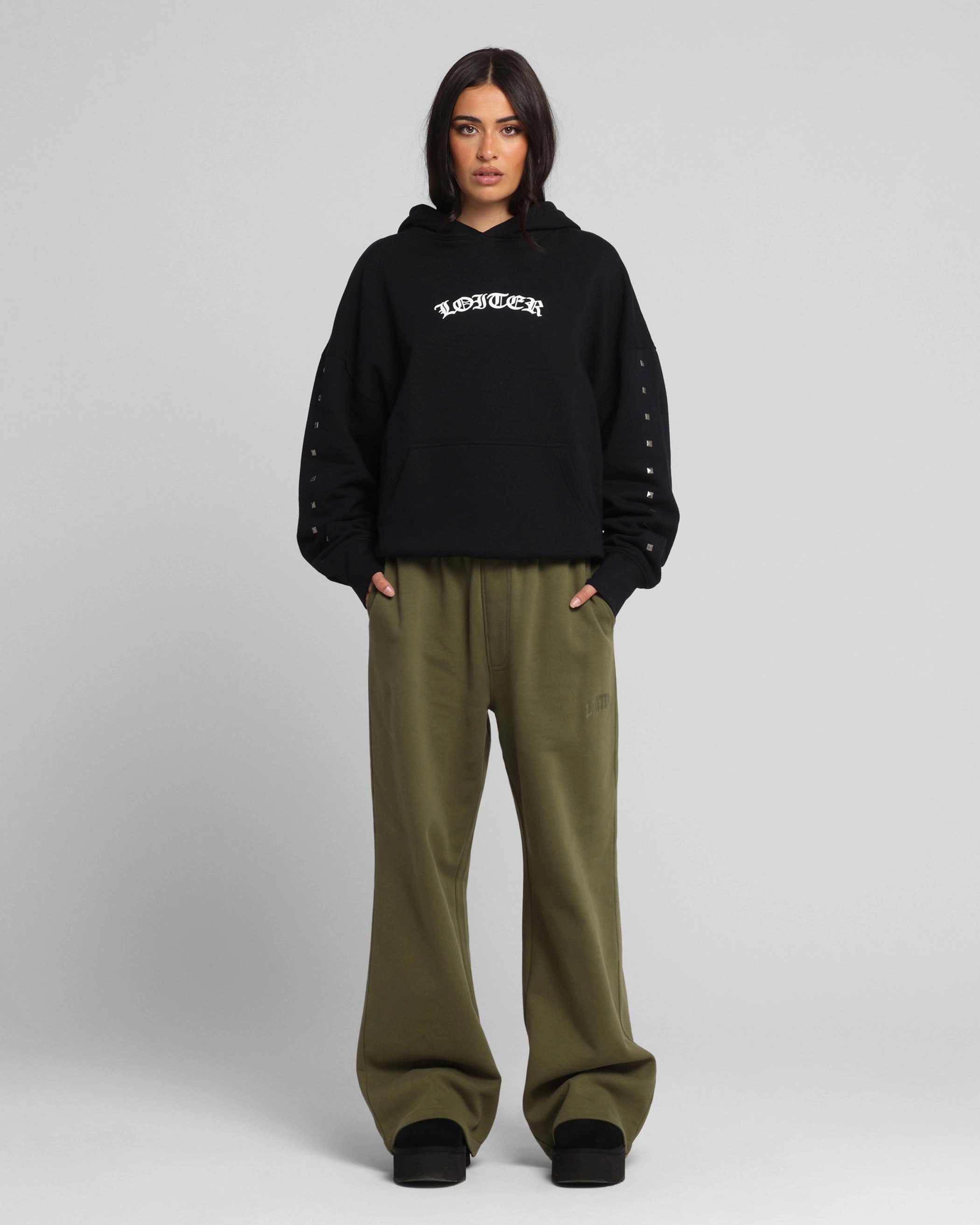 Loiter Draco Hoodie Black Classic Style