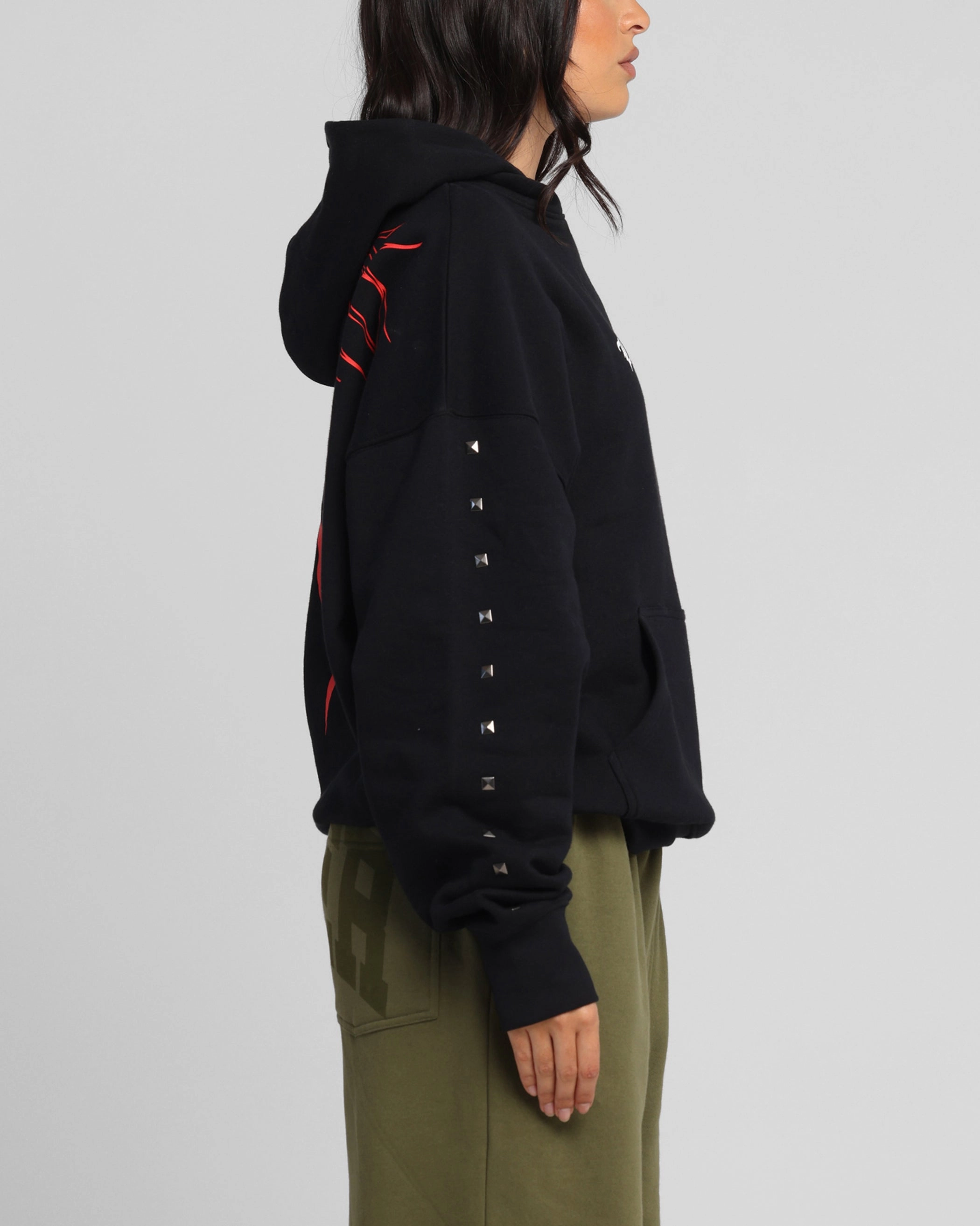 Loiter Draco Hoodie Black Breathability Breathable Material