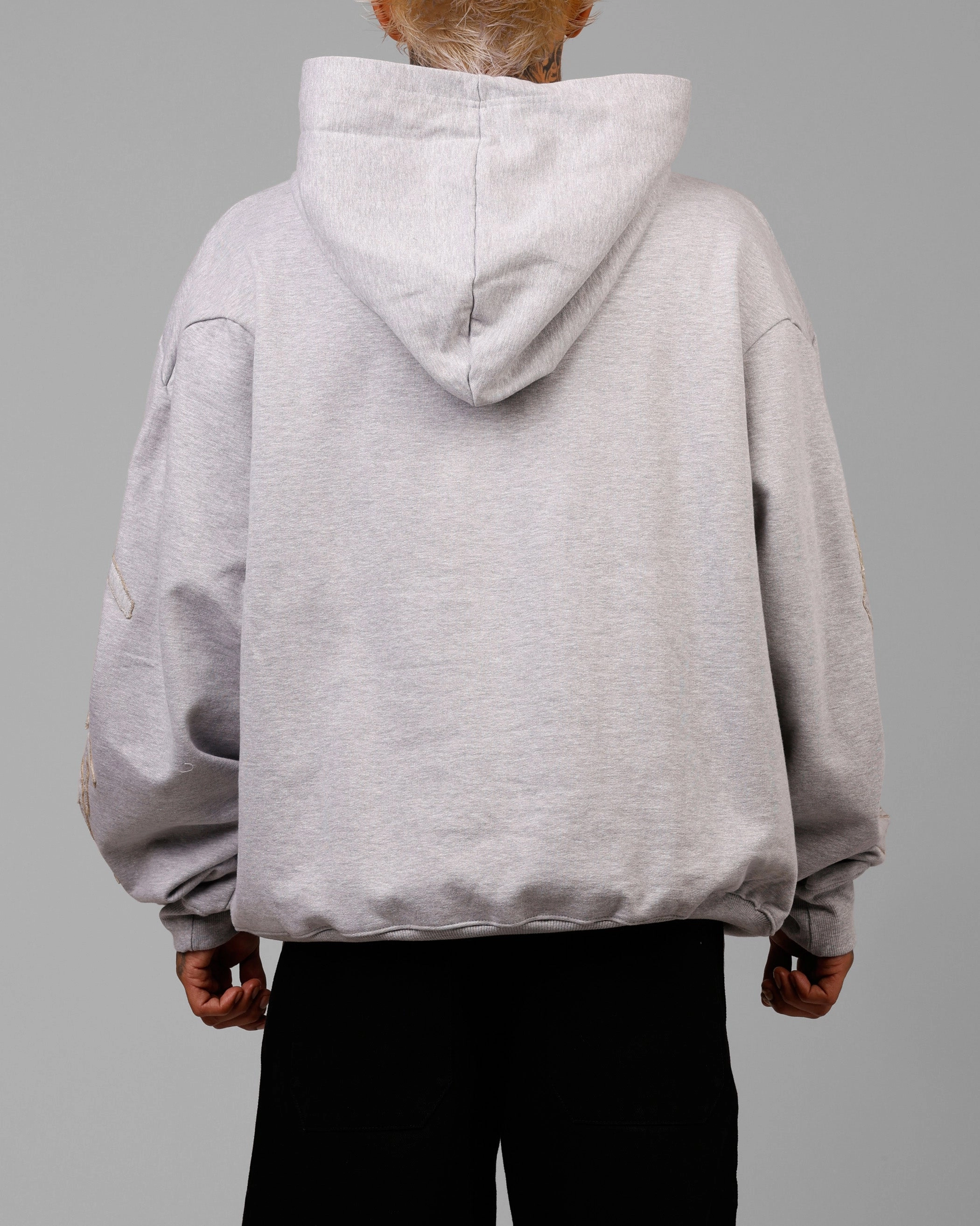 Loiter Dune Hoodie Grey Marle Fedora