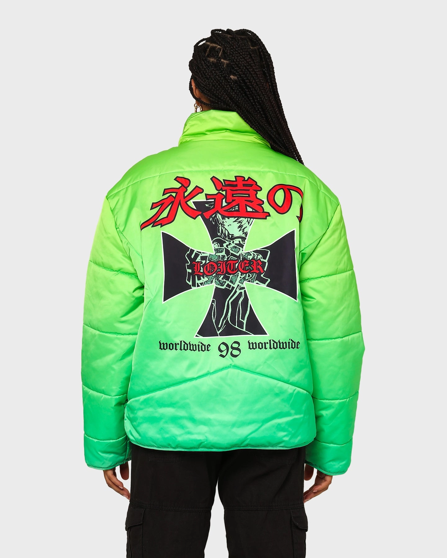 Street Comfort sailors Loiter Eternal Puffer Jacket Neon Green