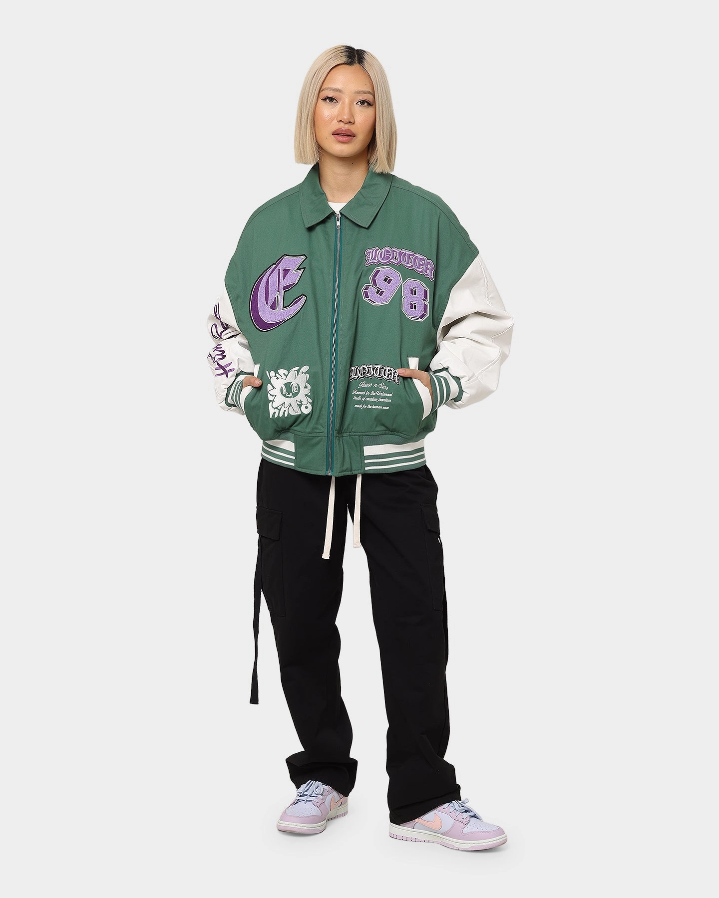 Loiter Ethereal Varsity Jacket Green Receipt