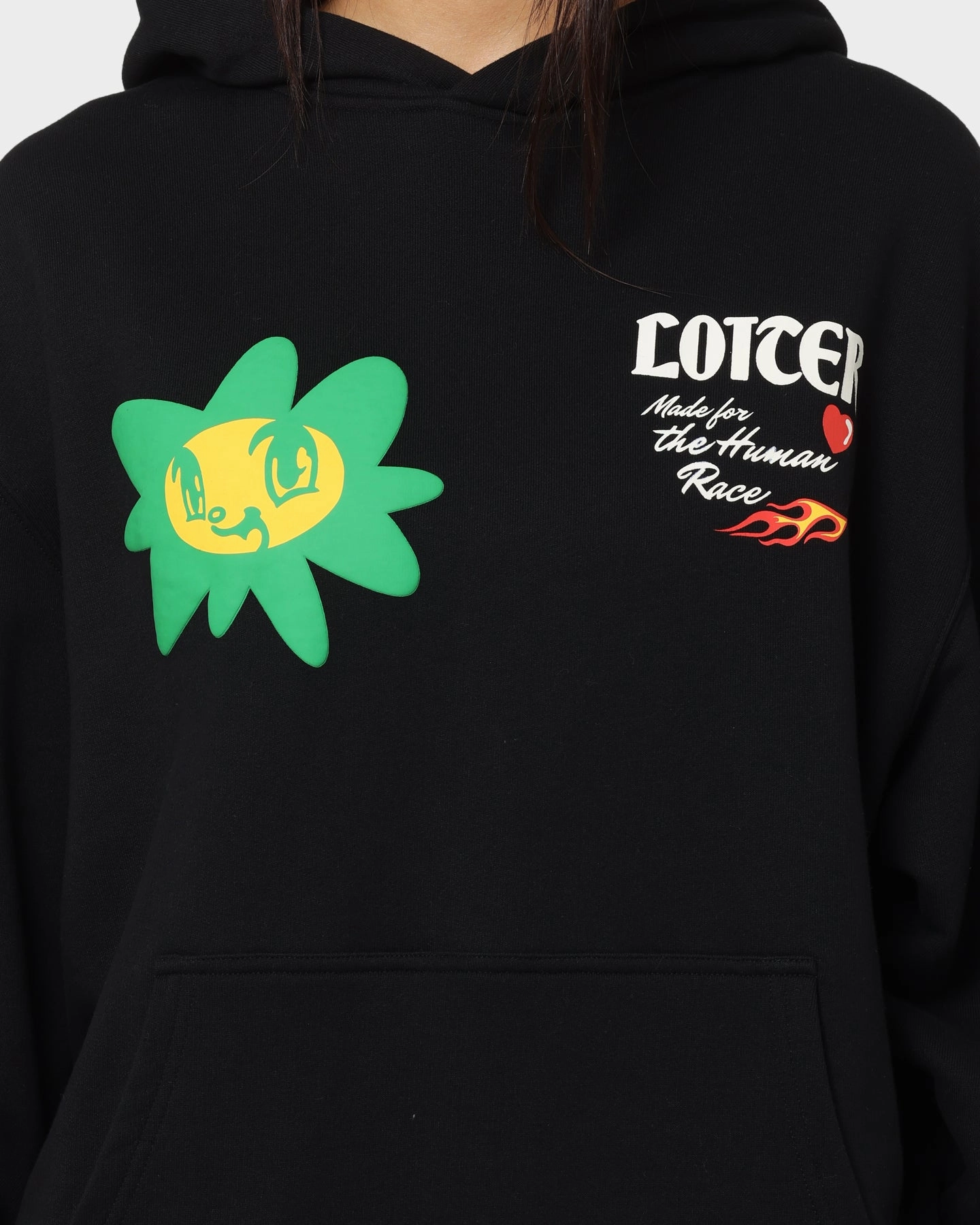 Loiter Euphoric Hoodie Black bar