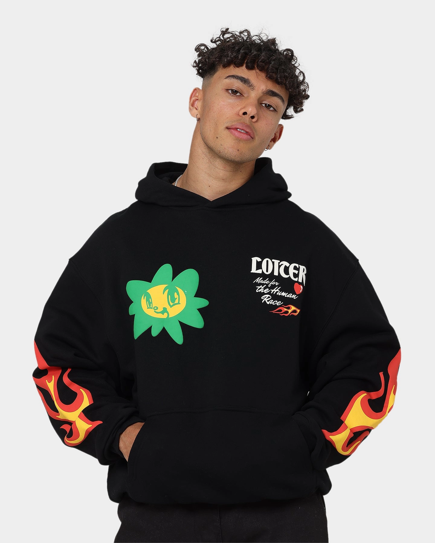 Loiter Euphoric Hoodie Black Pendant Urban Ease