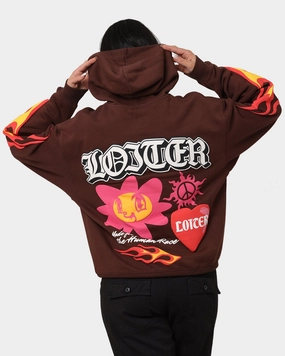 Loiter Euphoric Hoodie Brown weekend