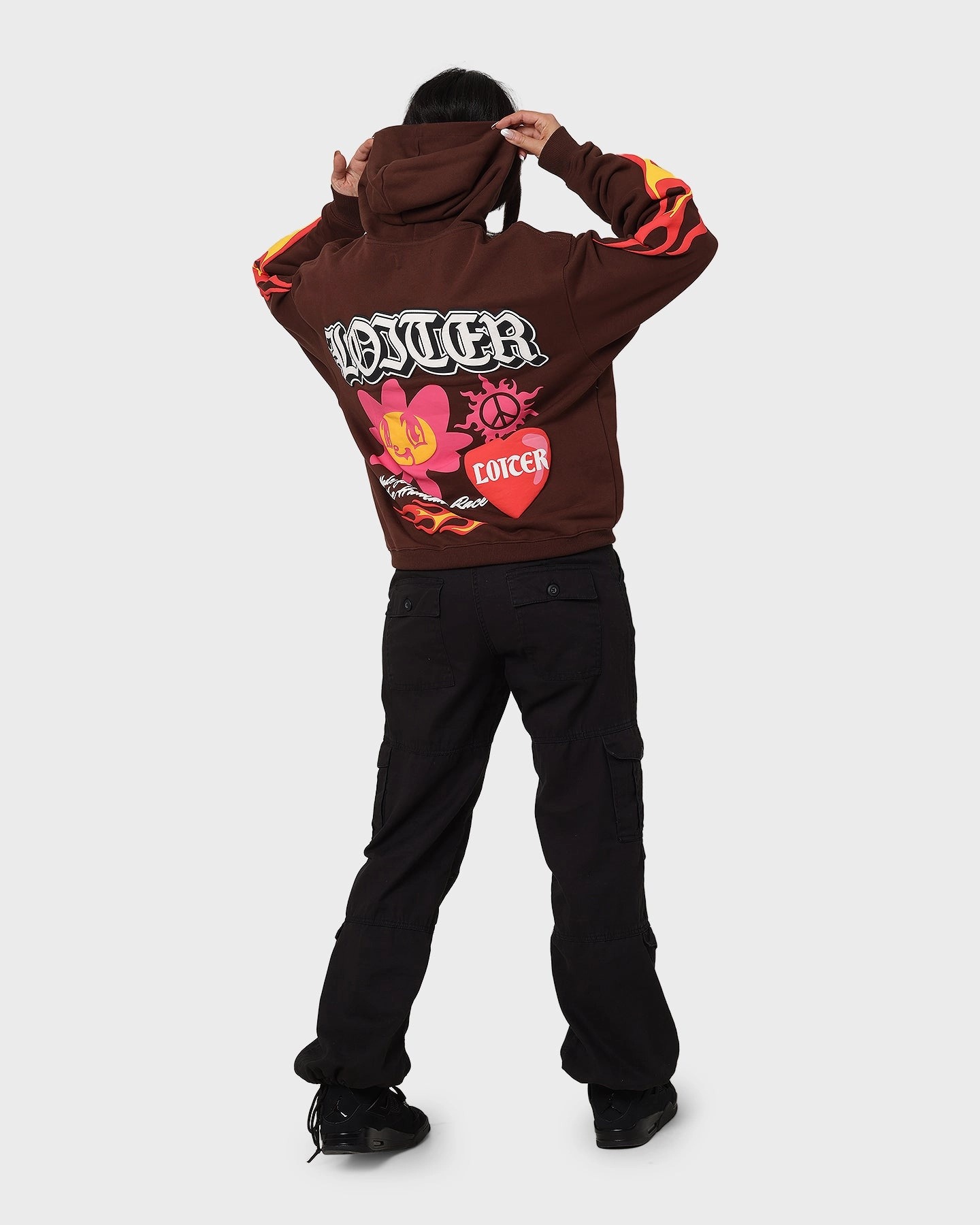 Loiter Euphoric Hoodie Brown Position Dance