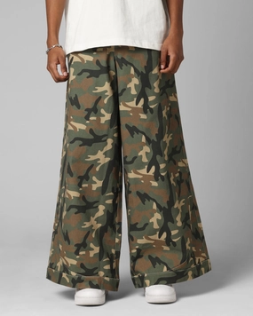 Loiter F-22 Raver Jeans Woodland Camo Eco Friendly Dye AdjustableWaistband
