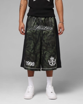 entertainment industry Versatile Layering Loiter Fight Club 3 Quarter Shorts Woodland Camo