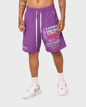 Loiter Forbidden Walk Shorts Purple Relaxed Movement Athletic Vibe