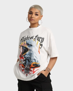 Essential Top Sustainable Loiter Fury Vintage T-Shirt Off White