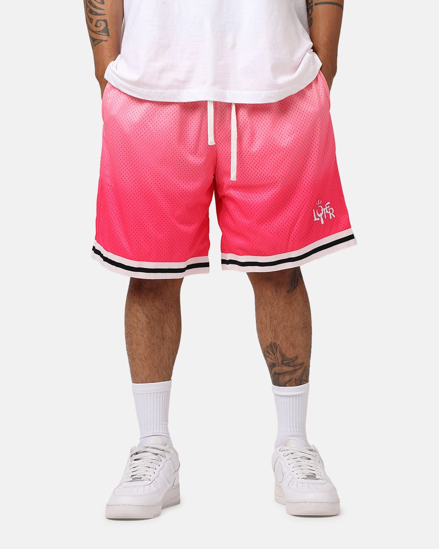 Loiter Gradient Basketball Shorts Pink Street Ready Seam Free Construction