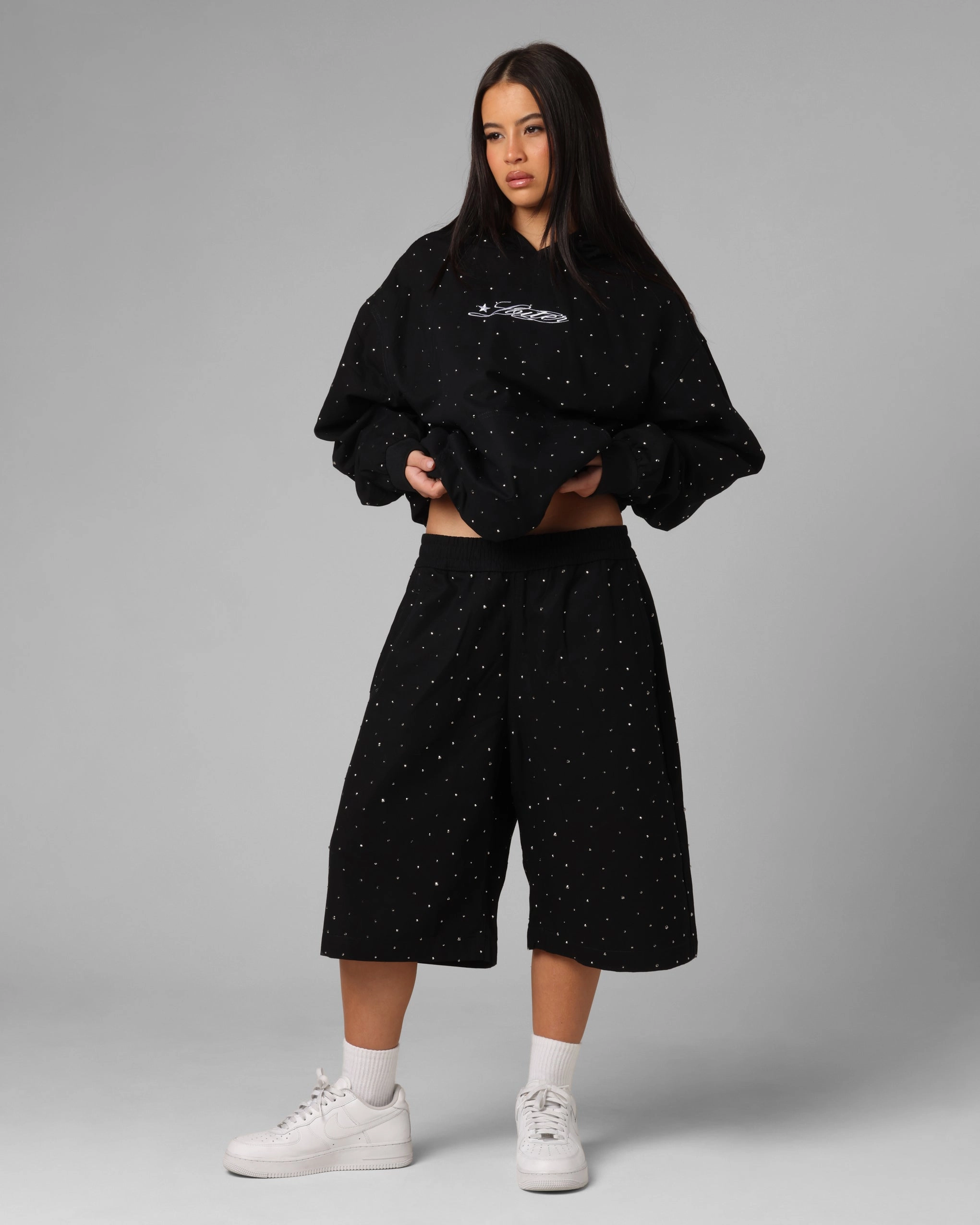 Loiter Hail Storm Premium Hoodie Black Urban Mode