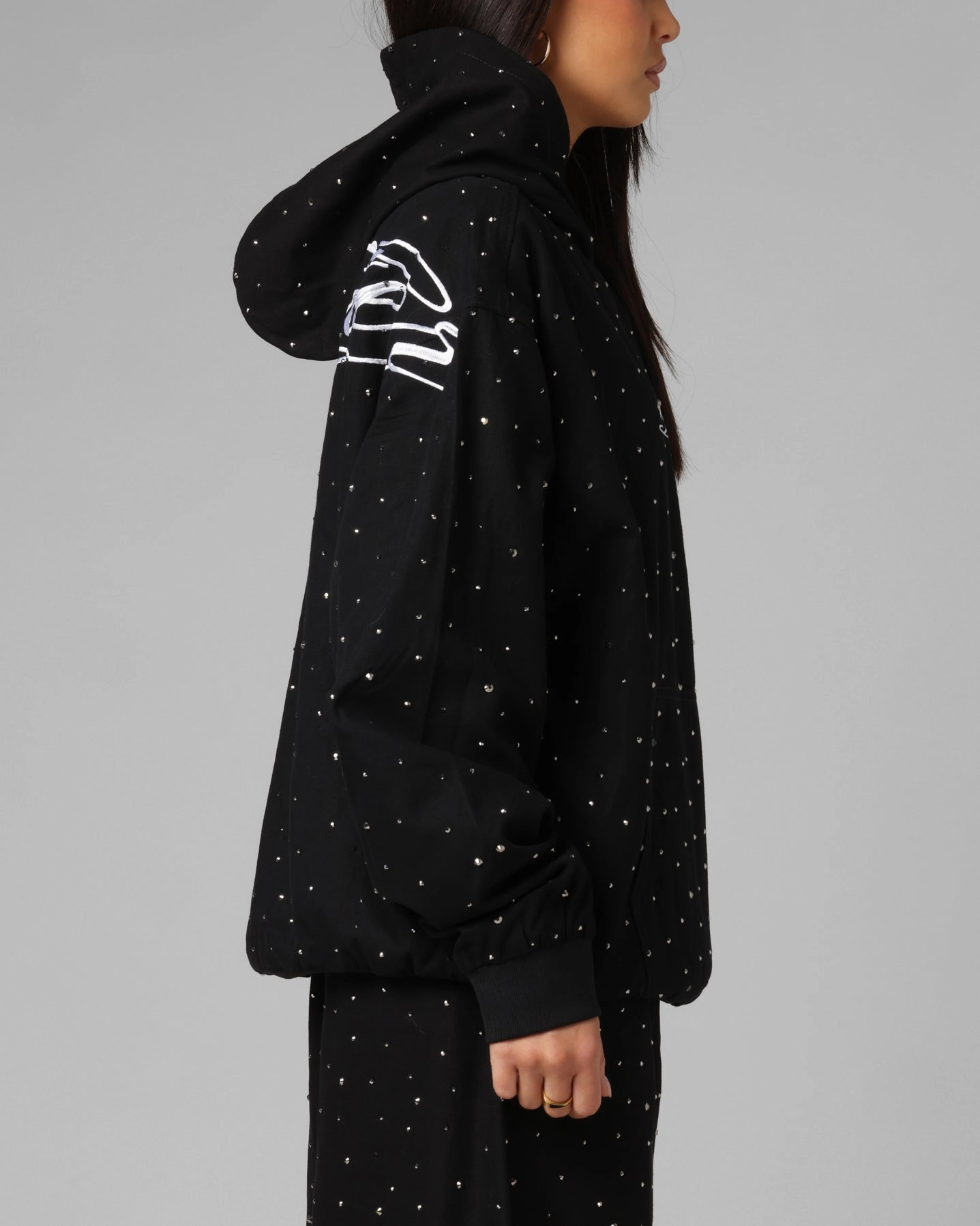 Loiter Hail Storm Premium Hoodie Black Sheep like Lounge Comfort