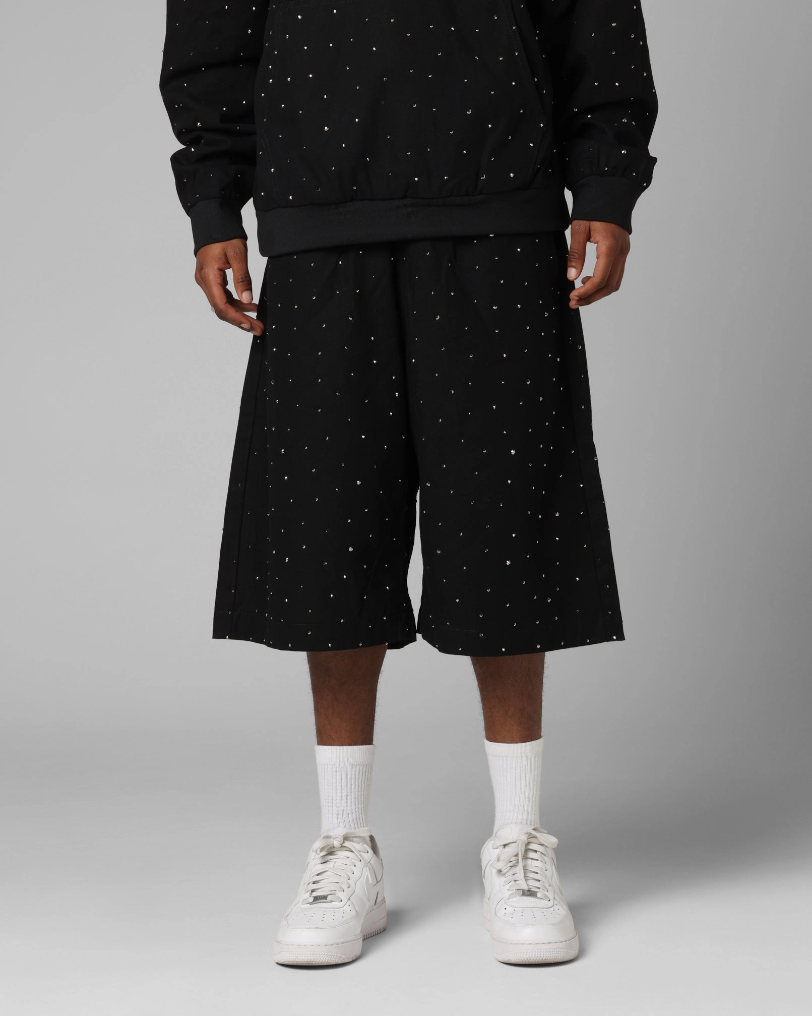 Loiter Hail Storm Shorts Black Impact Absorbing Padding