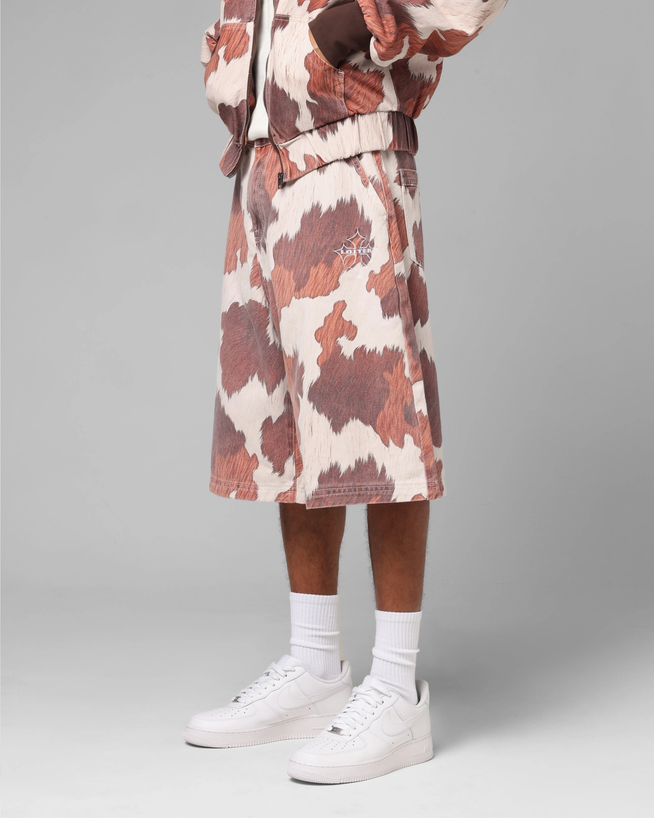 High Durability Thread Loiter Hide Jorts Cowhide