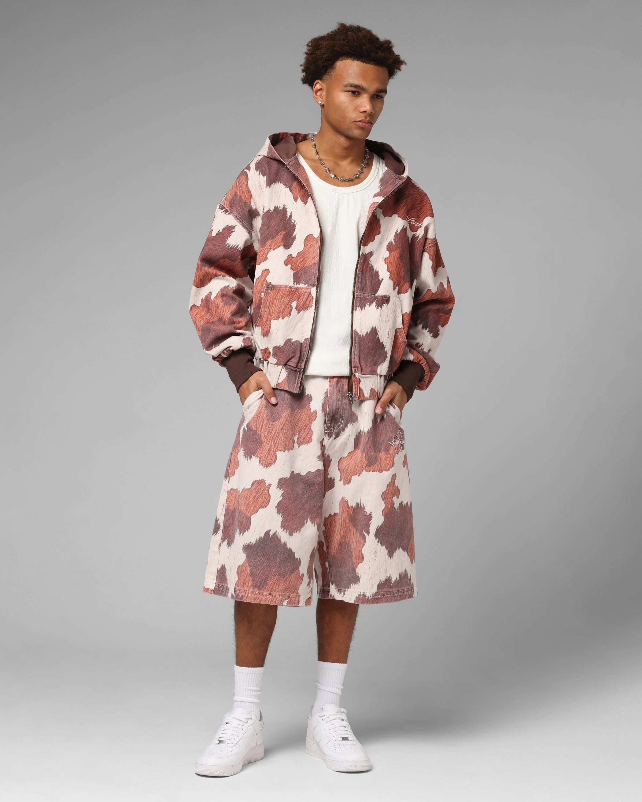 All-Day Wear Loiter Hide Jorts Cowhide