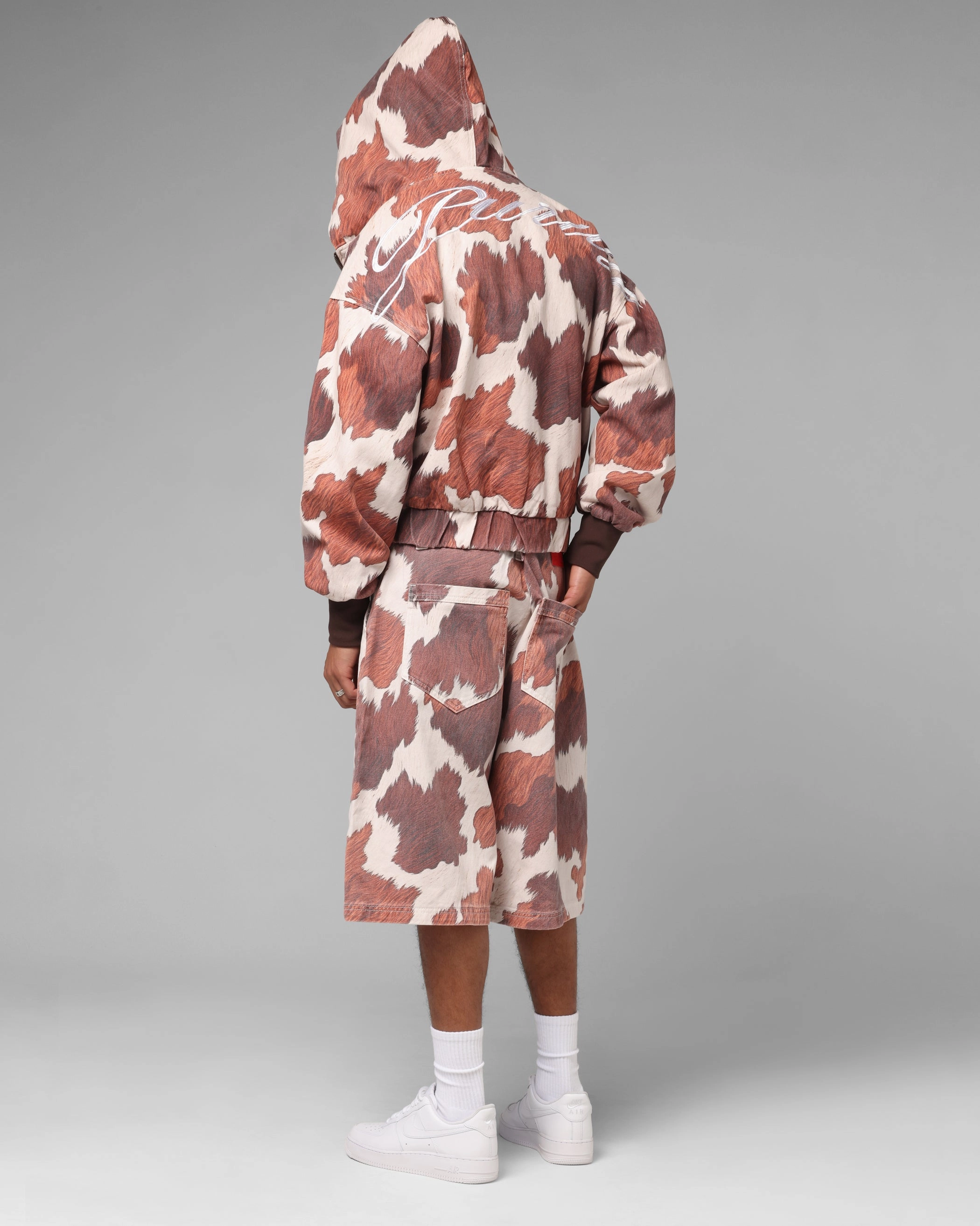 Loiter Hide Zip Jacket Cowhide design