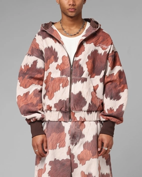 Beauty Loiter Hide Zip Jacket Cowhide