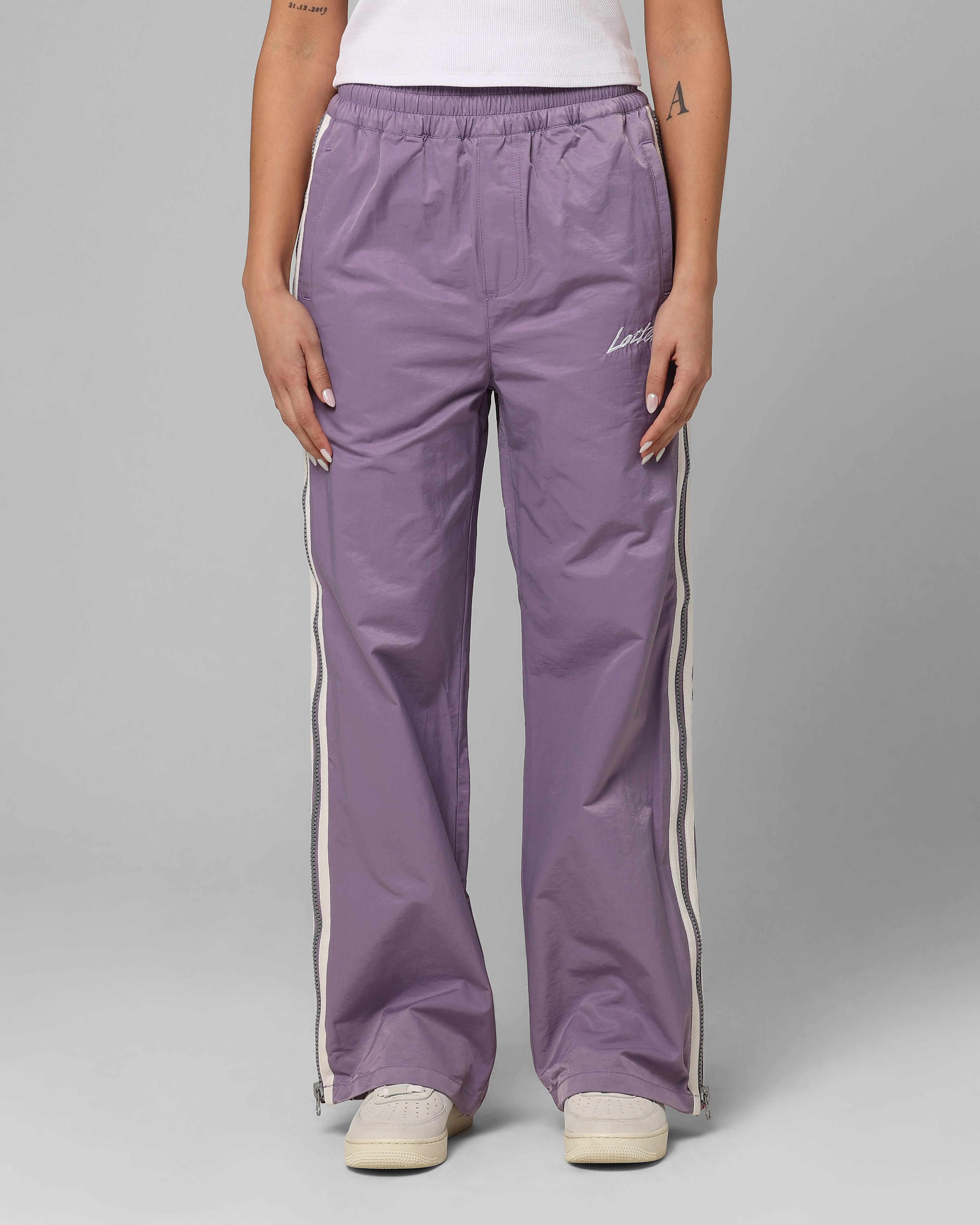 Loiter Hunter Track Pant Purple Versatile Style Hidden pockets