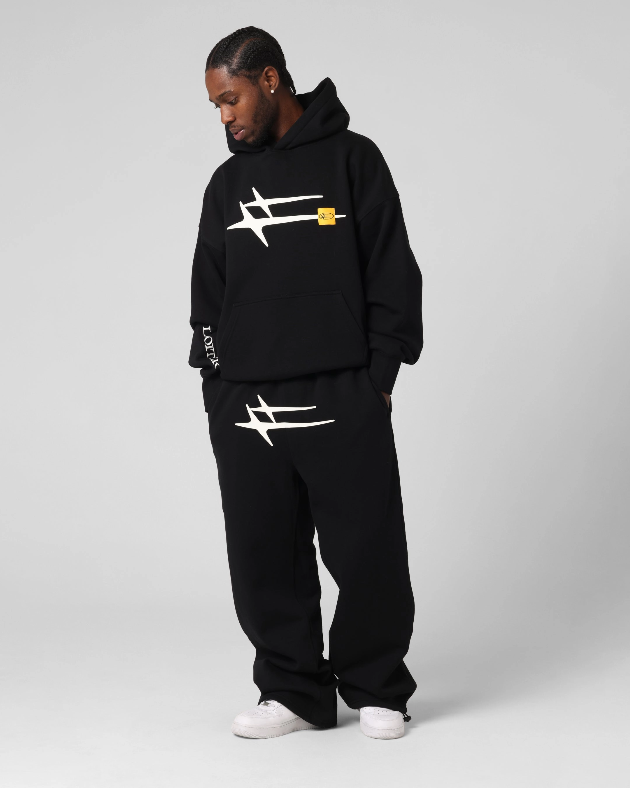 Loiter Hybrid Premium Hoodie Black Travel Buddy