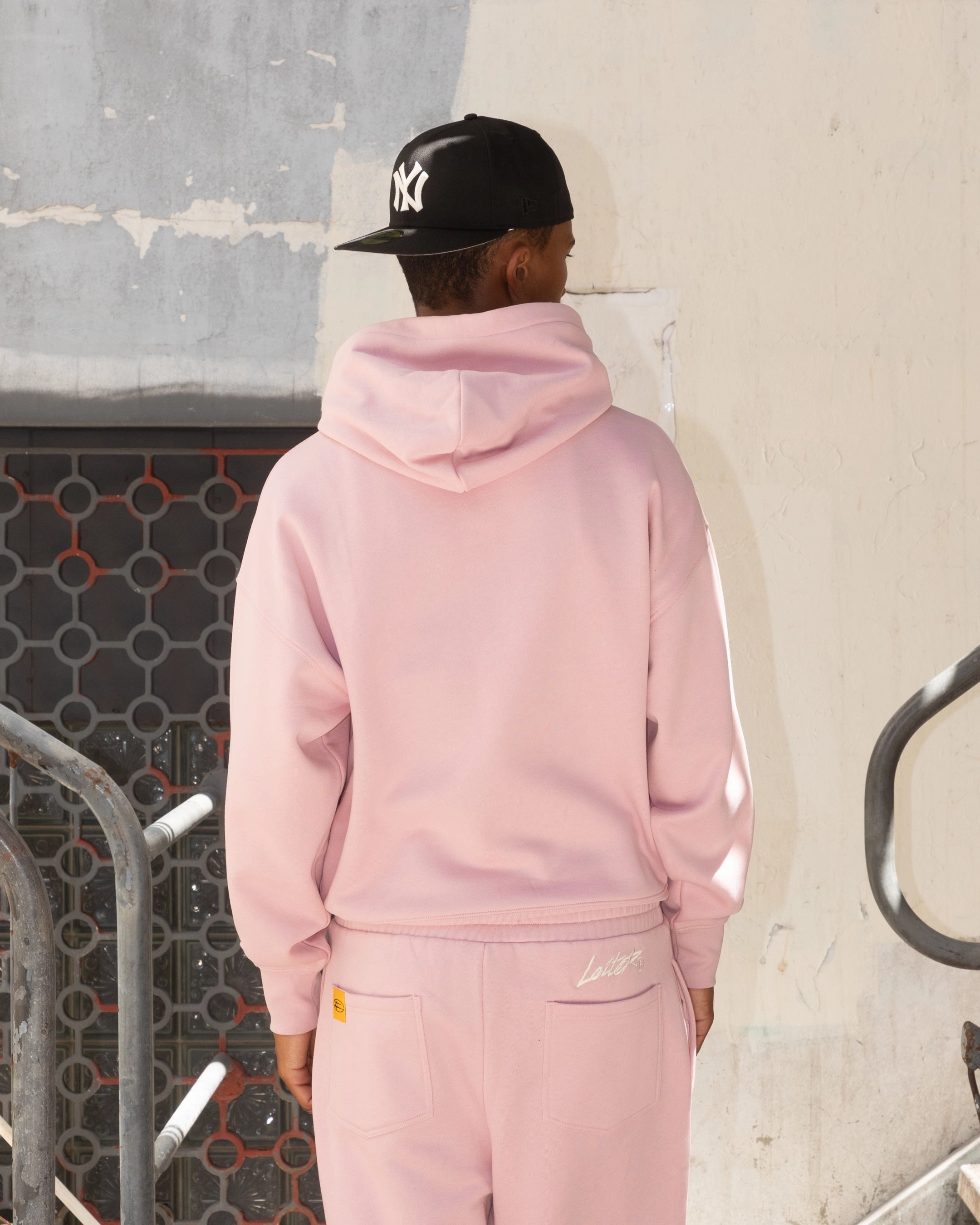 Loiter Hybrid Premium Hoodie Dusty Pink Formal Occasion