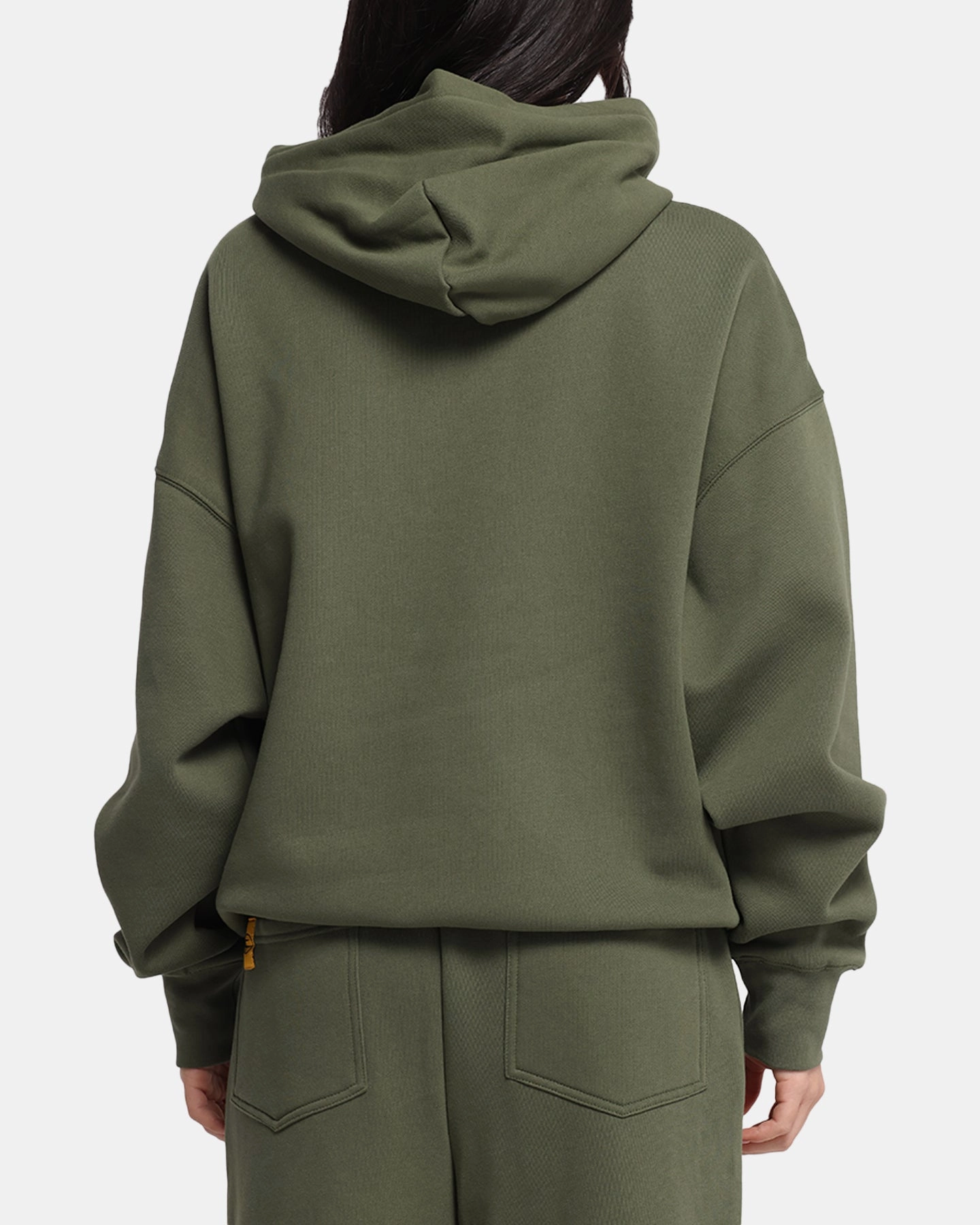Performance Optimized Fit Loiter Hybrid Premium Hoodie Olive