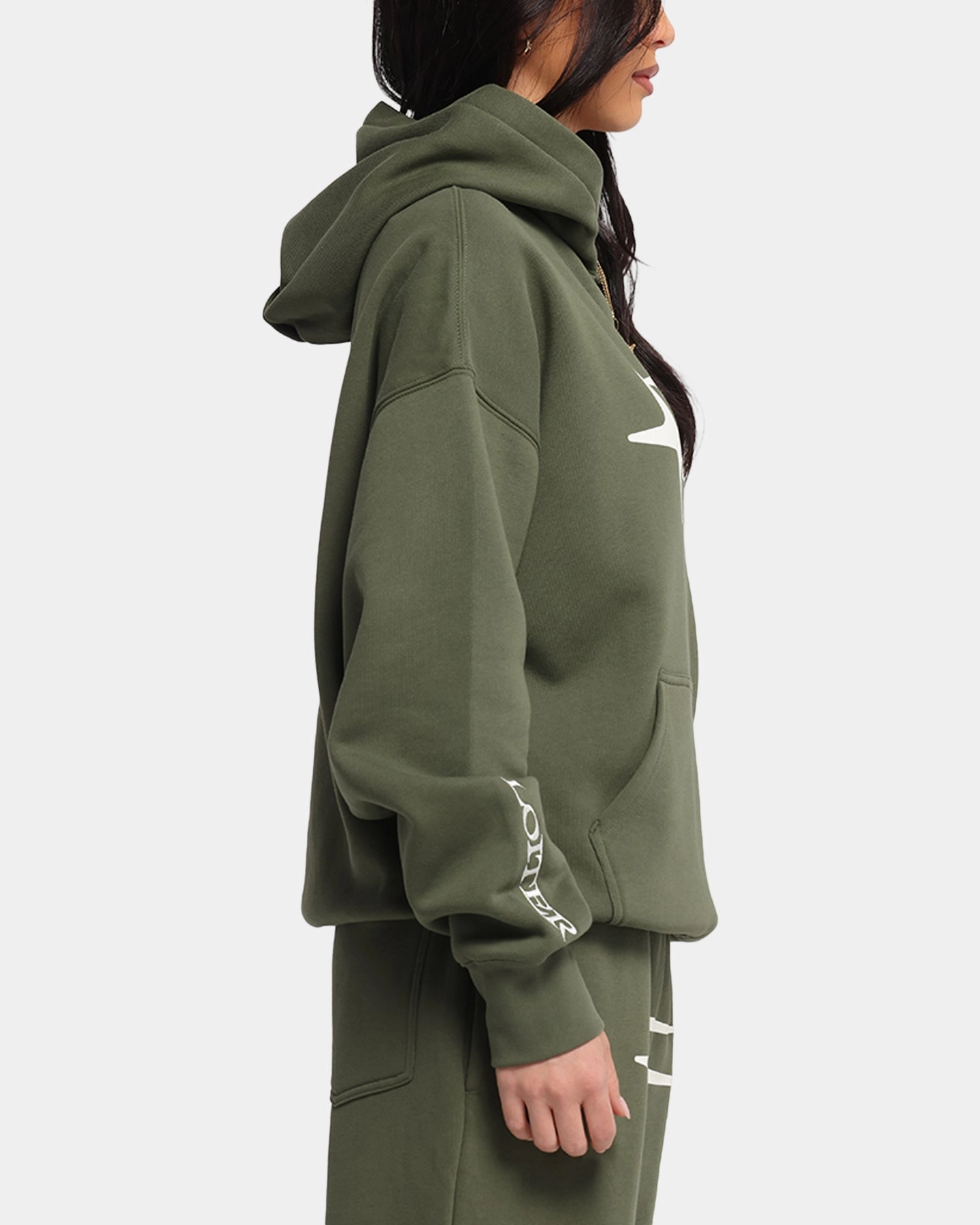 Loiter Hybrid Premium Hoodie Olive Fantasize Philanthropy