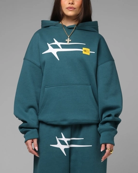 Medal Loiter Hybrid Premium Hoodie Teal