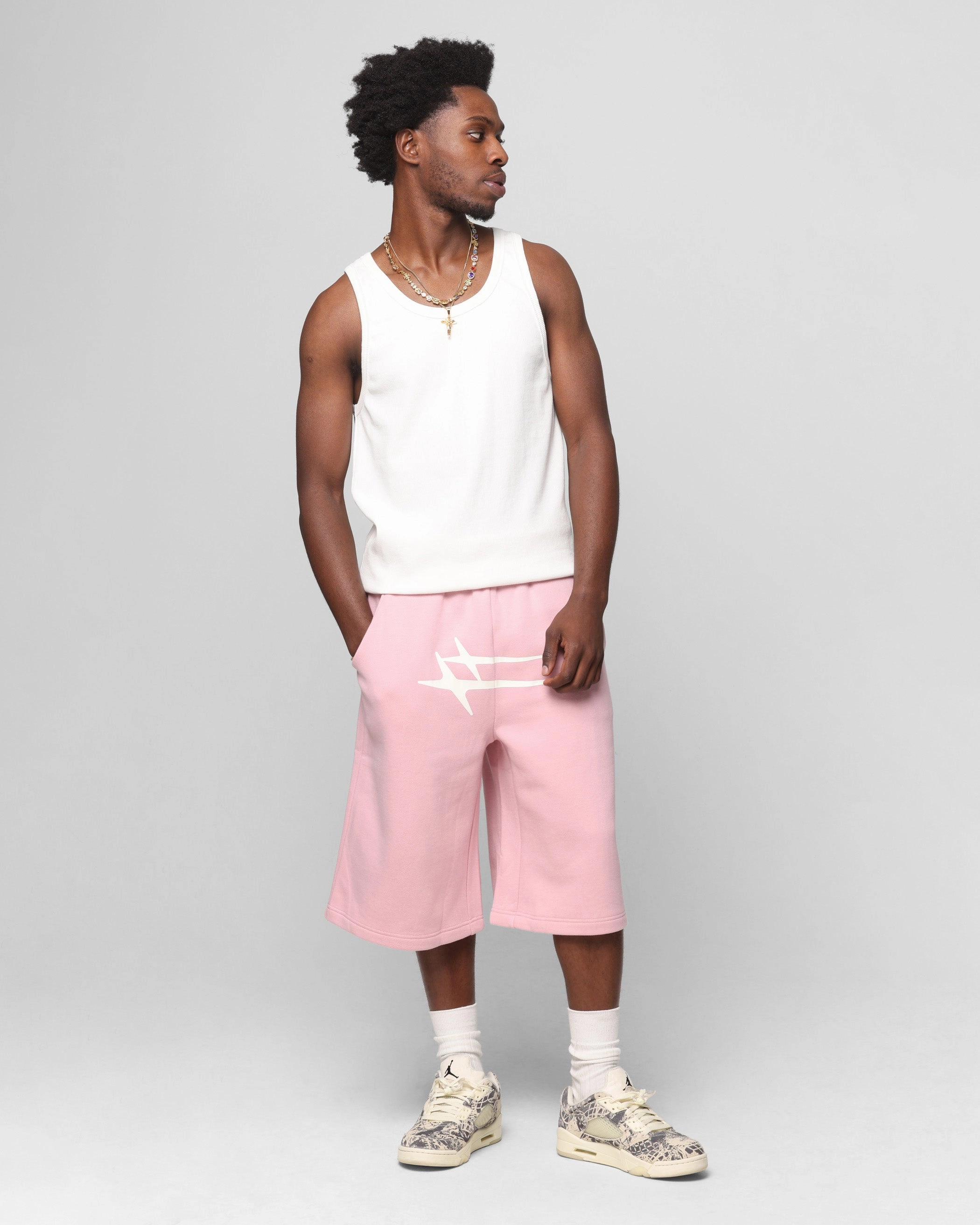 Loiter Hybrid Premium Shorts Dusty Pink semi - formal event Classic Cut