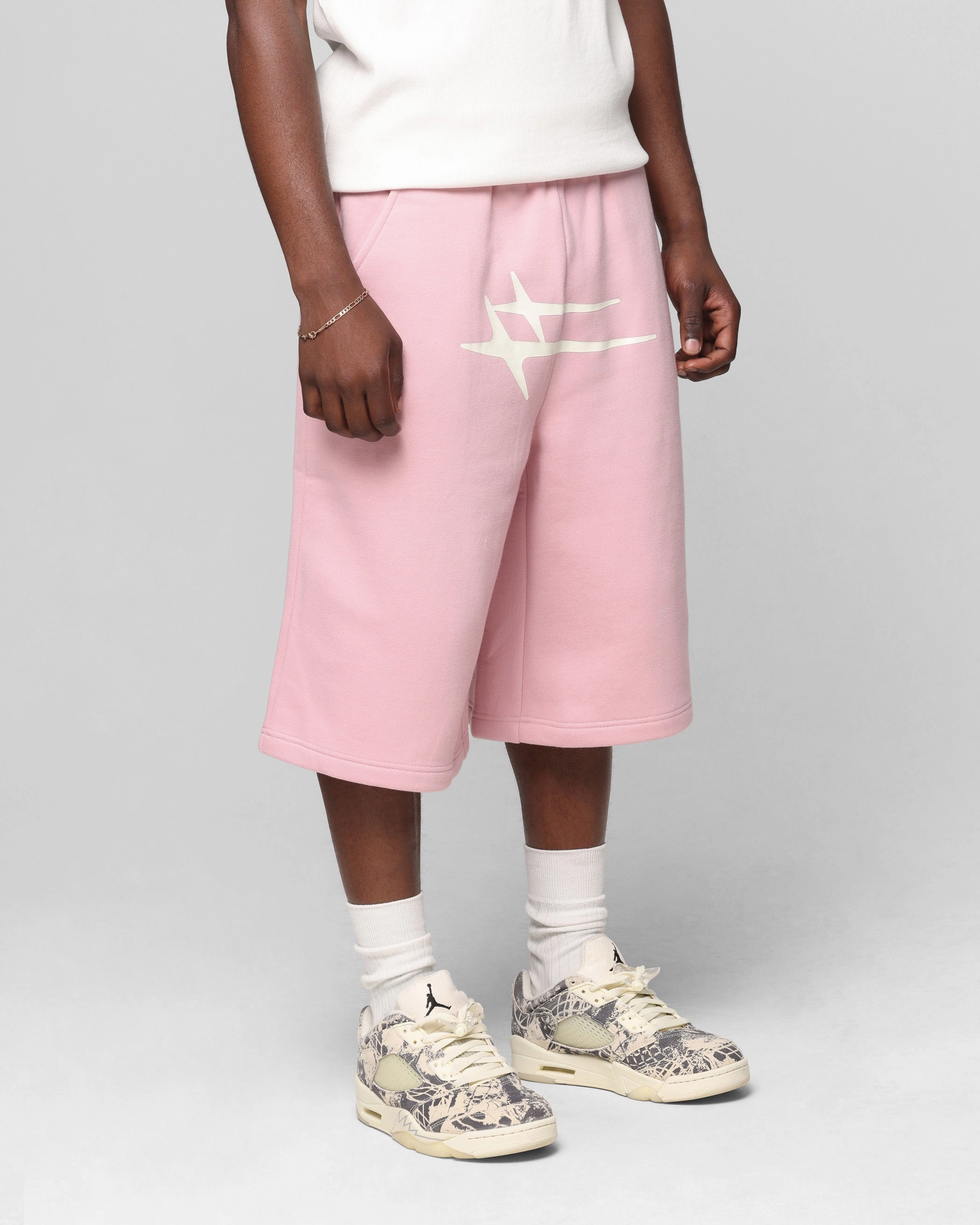 All Day Comfort Fit Convertible Length Loiter Hybrid Premium Shorts Dusty Pink