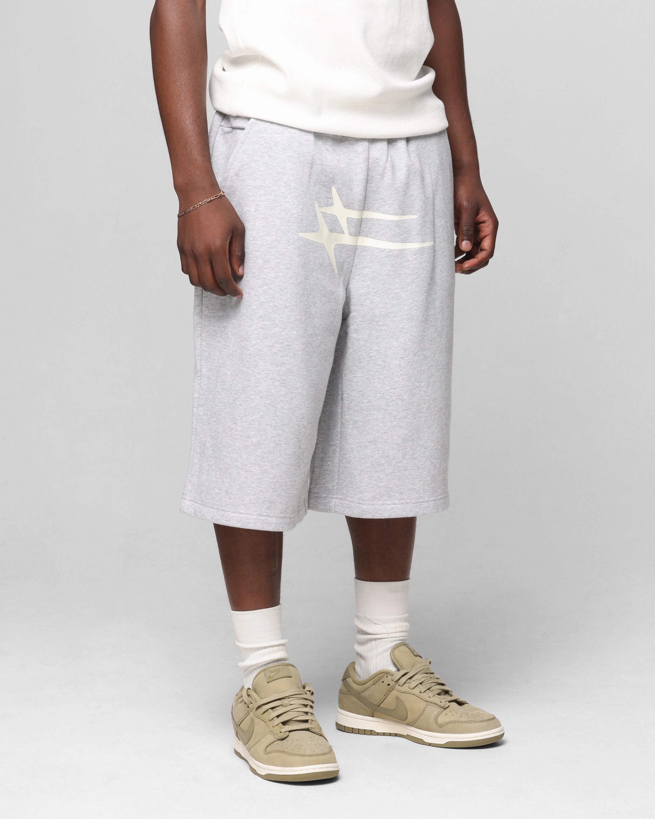 Loiter Hybrid Premium Shorts Grey Marle Fast Move