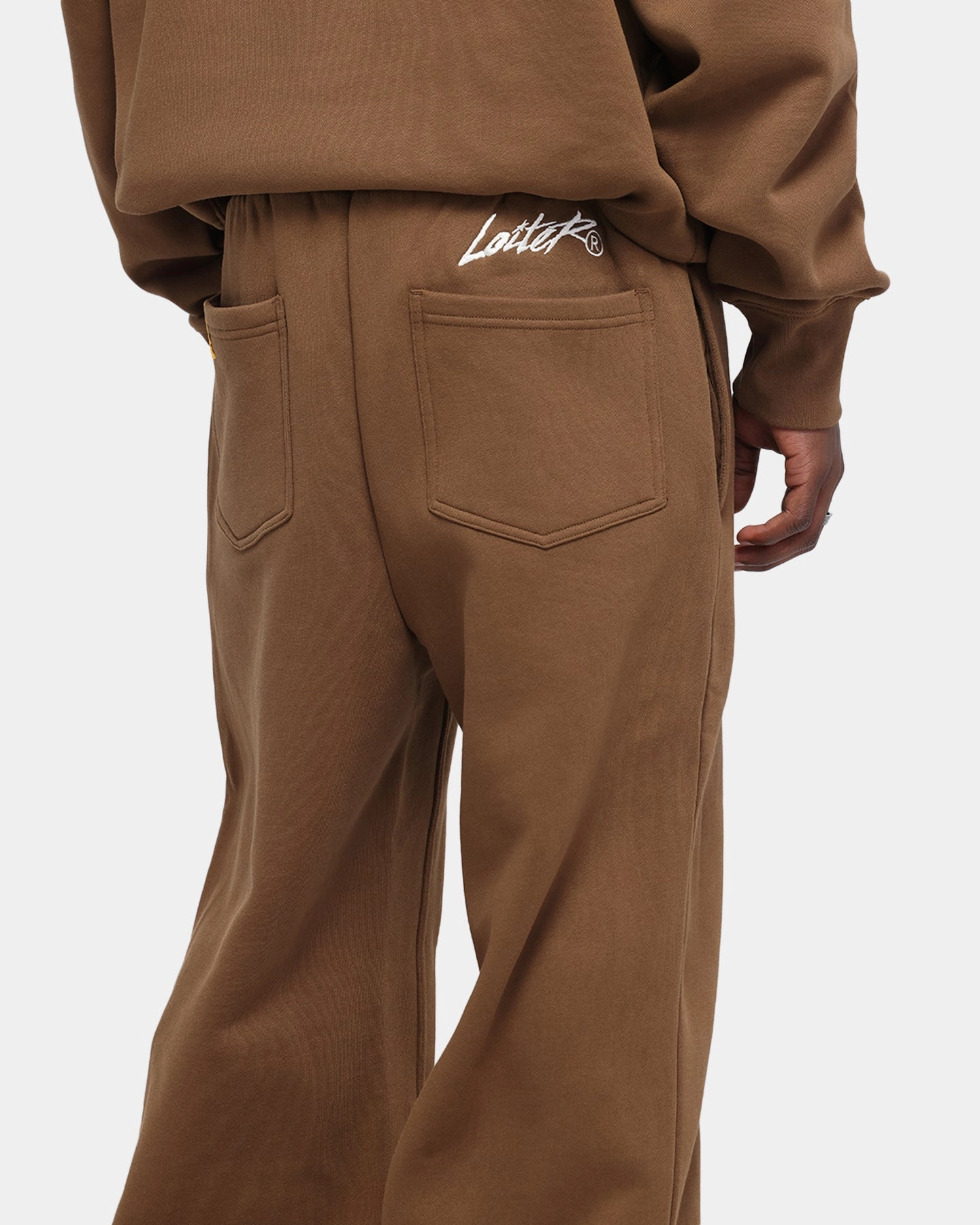 Loiter Hybrid Sweatpants Brown Trendy Comfort Stylish Comfort