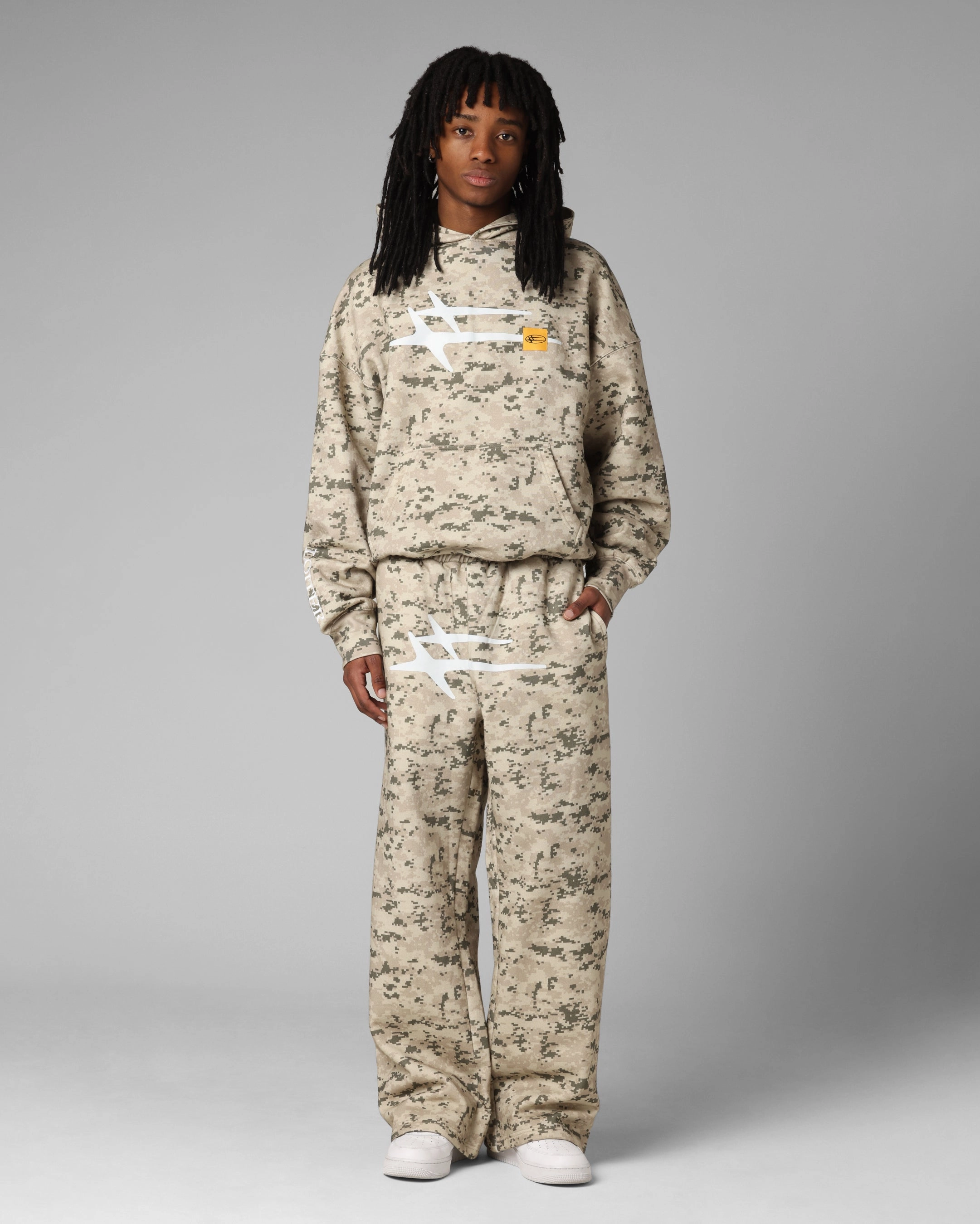 Breathable Weave Fabric Loiter Hybrid Sweatpants Digi Camo