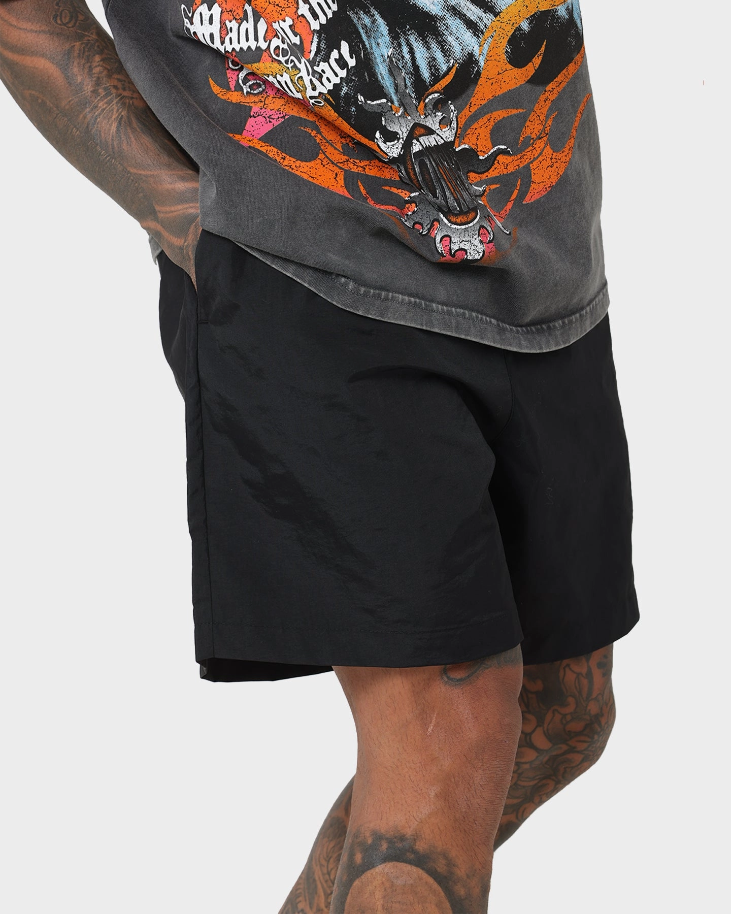 Loiter Inferno Beach Shorts Black/Black Holiday Gift