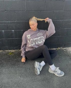 Office Loiter Inner Peace Hoodie Charcoal