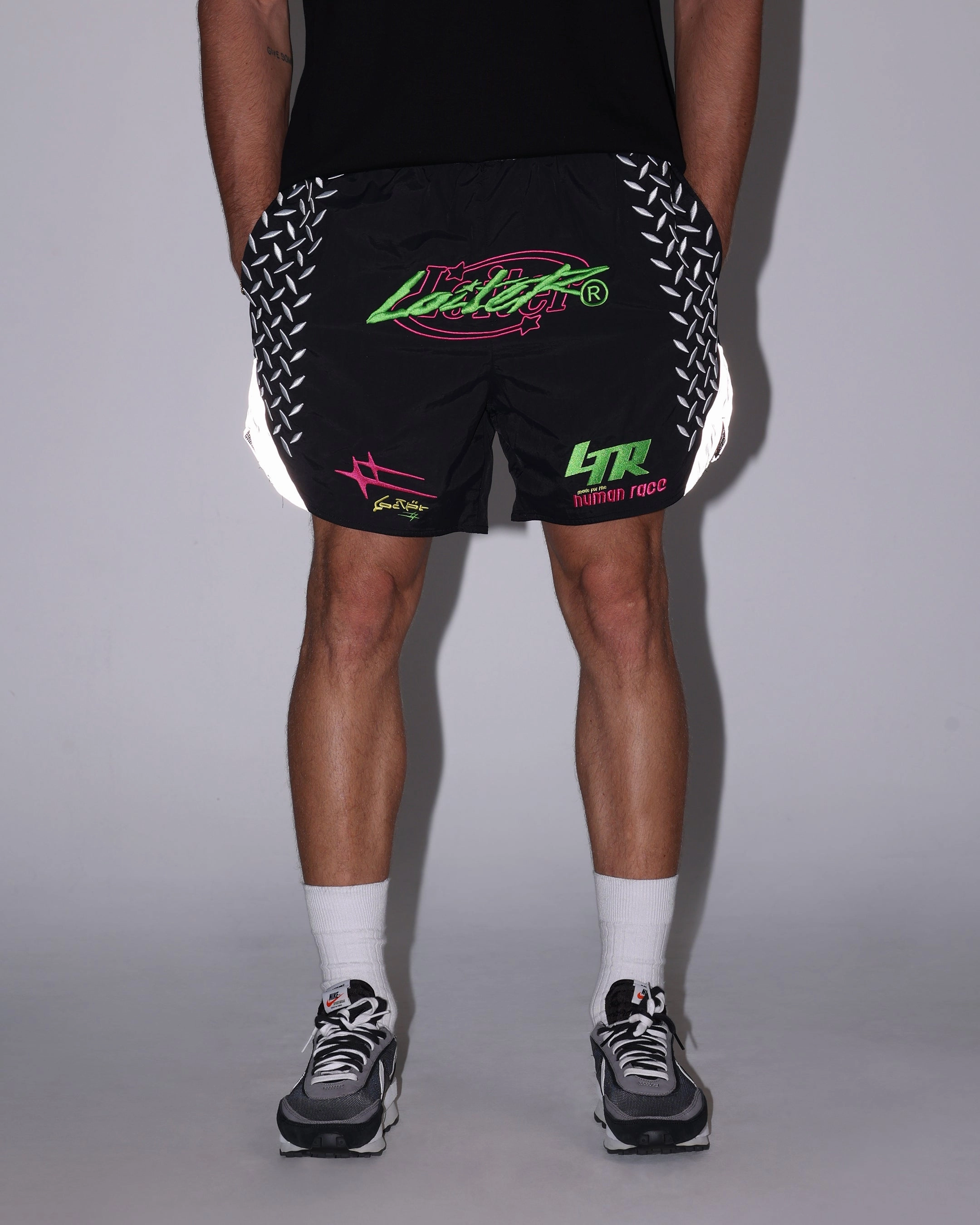 Fast Absorption Textile Concert wear Loiter Instinct Walk Shorts Black/Green/Red