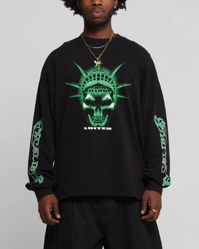 Essential layering piece Loiter Liberty Long Sleeve T-Shirt Vintage Black